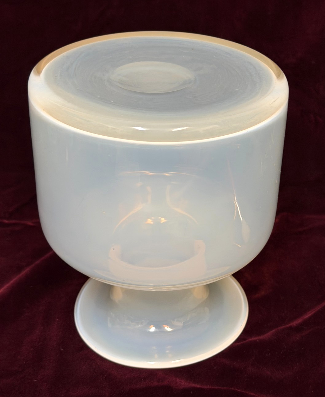 Opaline Glass Vase, MCM, Holmegaard Otto Brauer Danish
