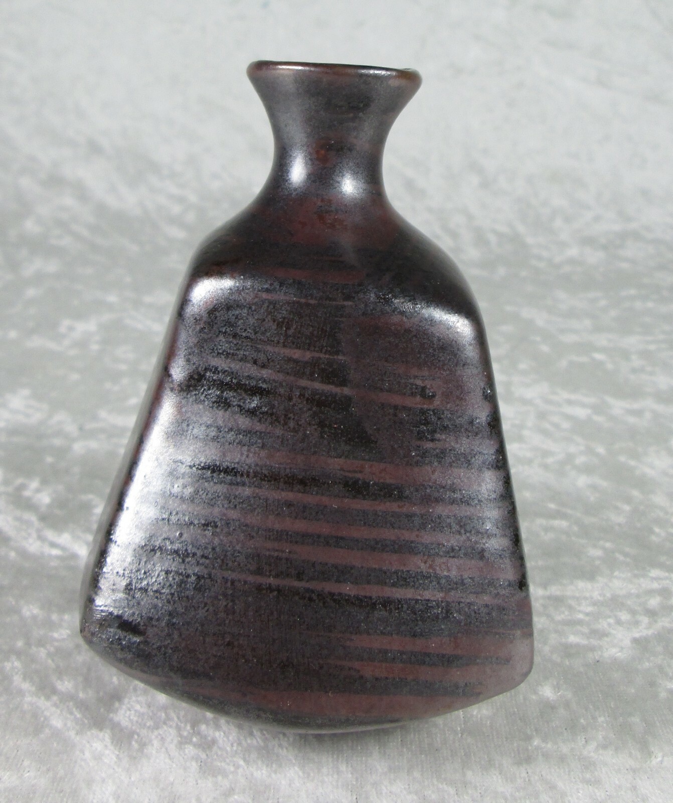 Japanese Mid Century Pottery Vase OMC Takahishi Style 4-1/2 in Tall Vintage