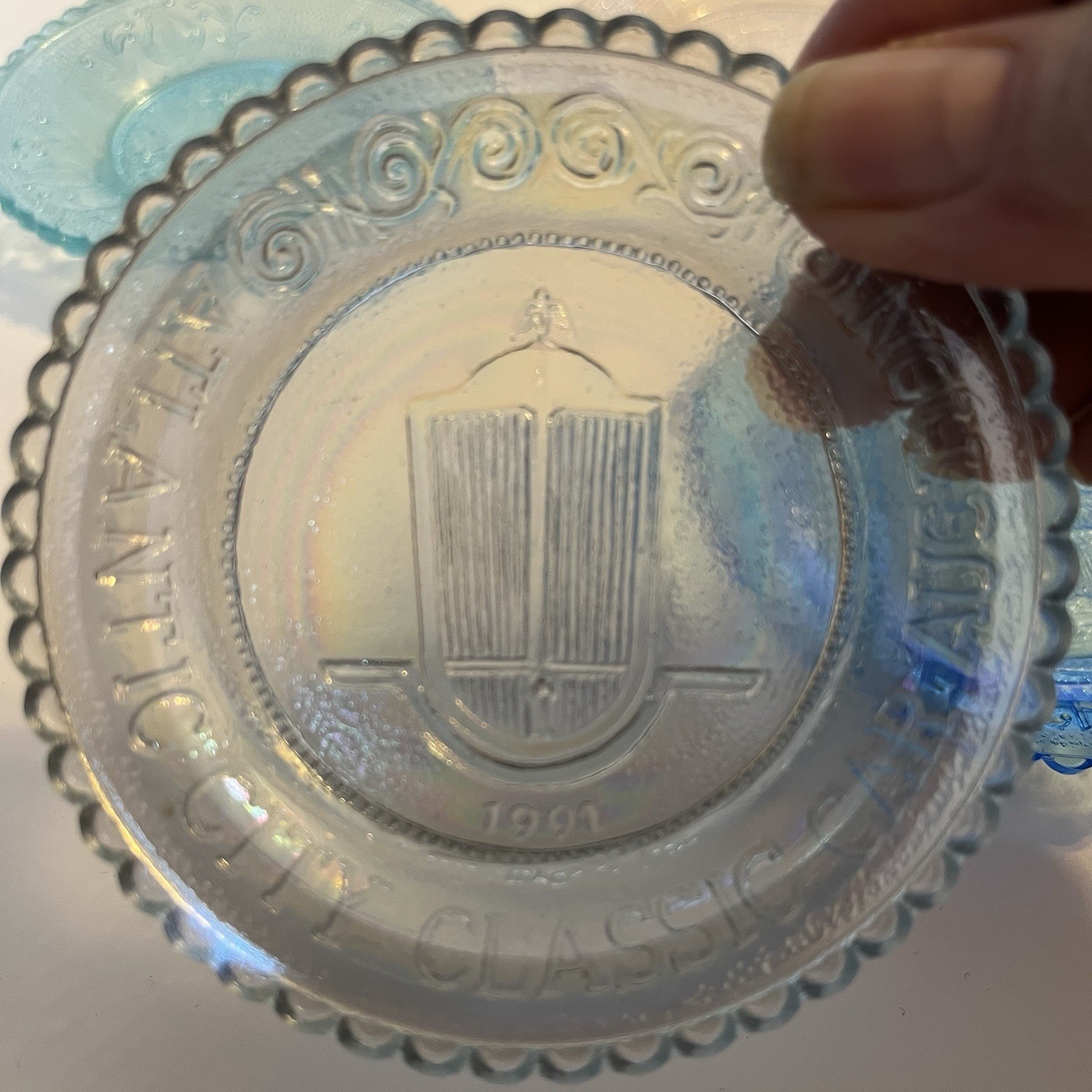 Lot of 8 Vtg Art Glass Cup Plates / Minis – Westmoreland – Boyd – Wheaton & MORE