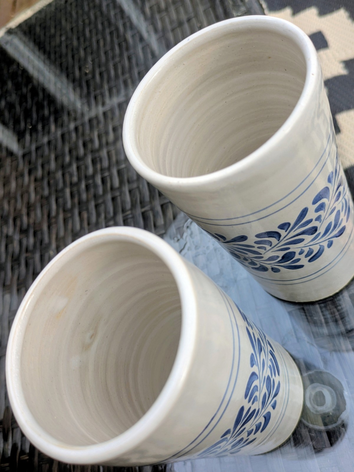 Strawtown Studio Art Pottery Vases Ceramic 5in Tall, Made In Indiana USA