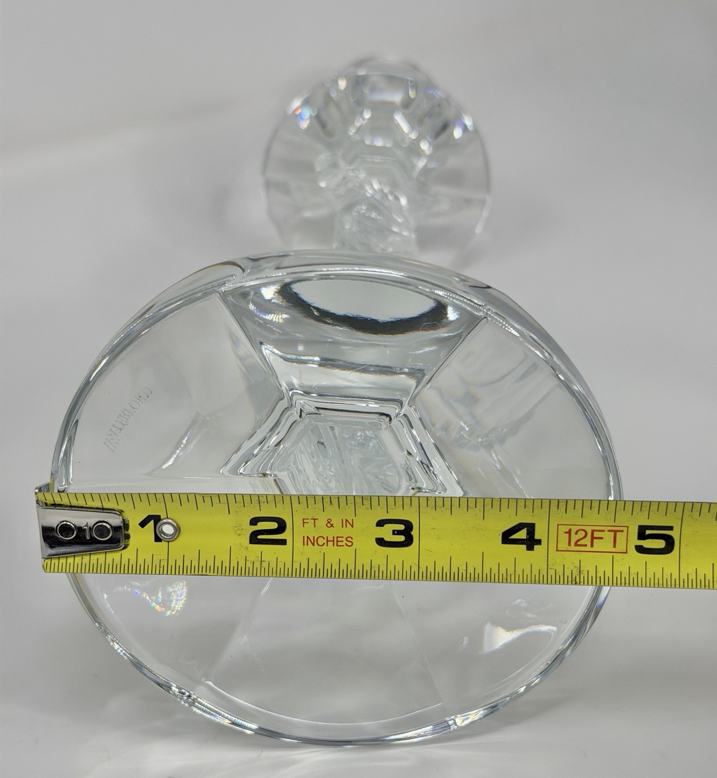 Waterford Crystal Seahorse 11 1/2 in. Candlestick Holders Pair Coastal Luxury