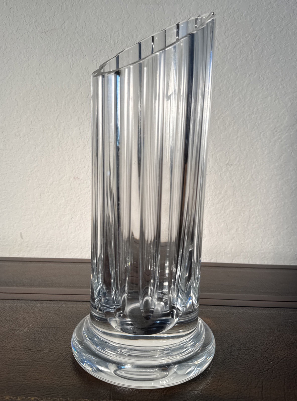 Daum Cythère Crystal Vase Circa 1986