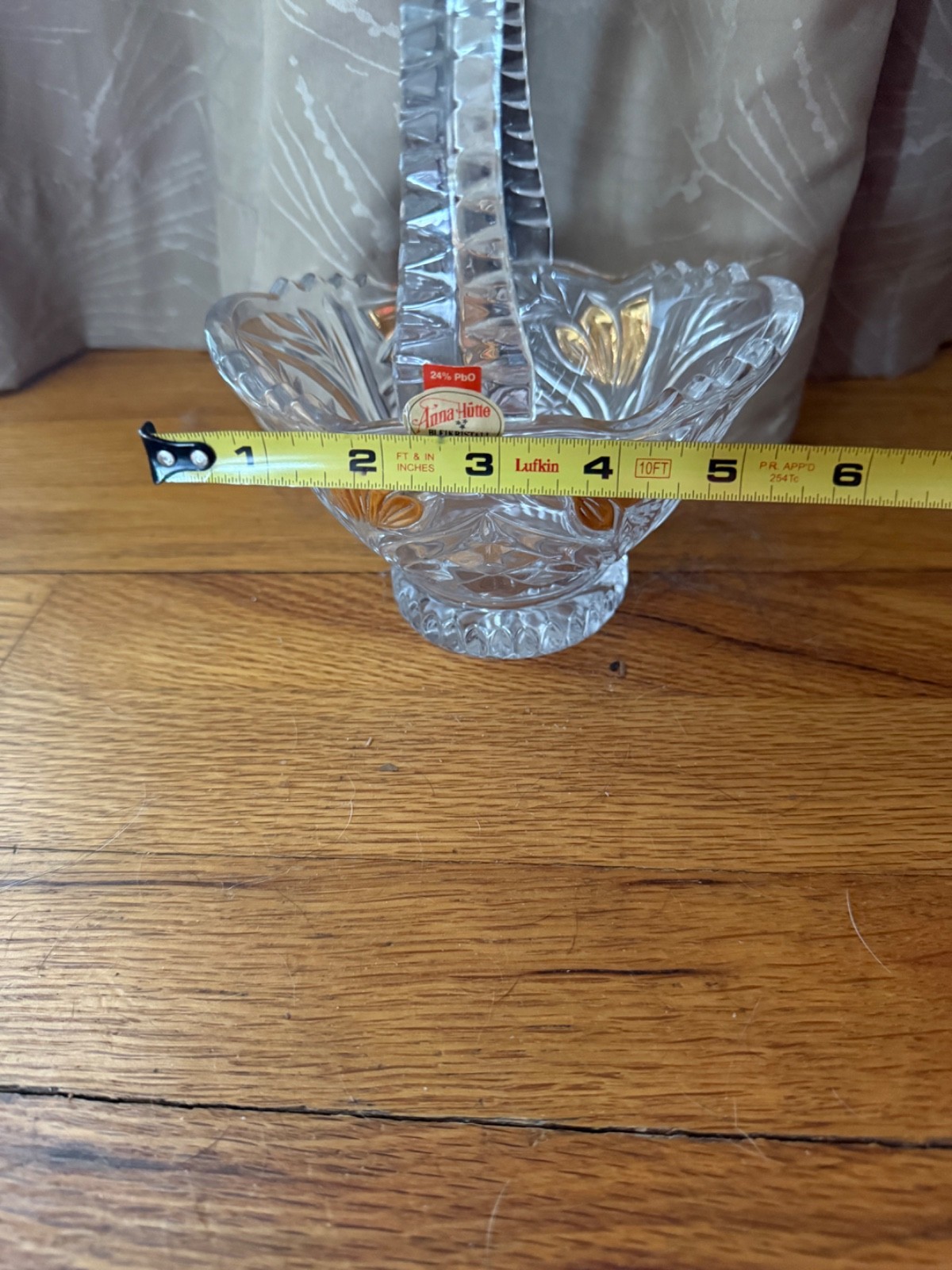 Anna hutte bleikristall lead crystal small basket