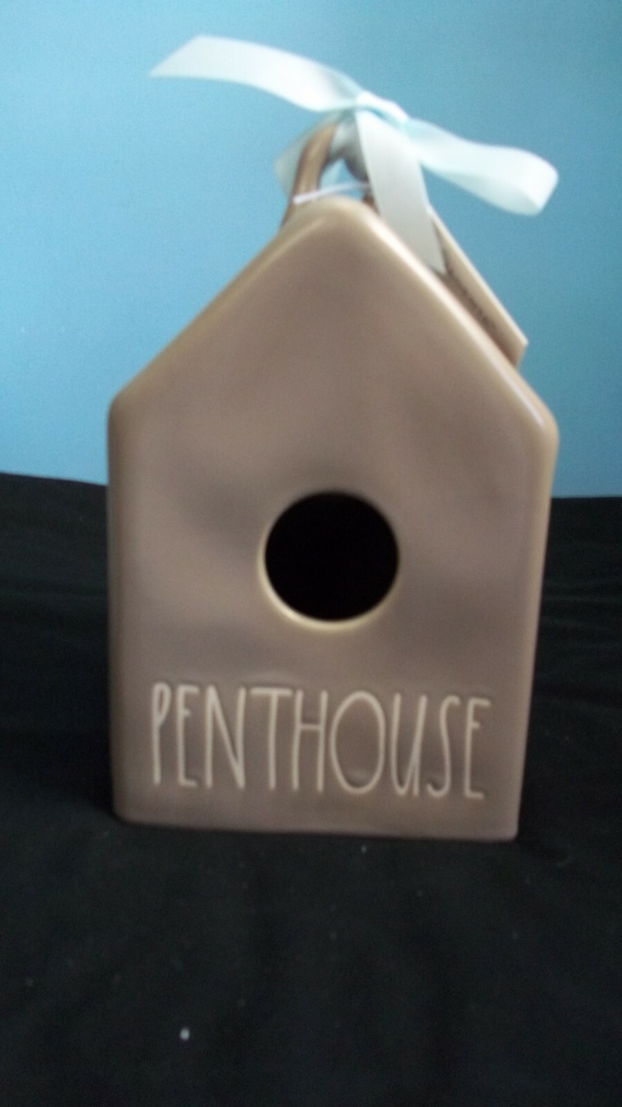 RAE DUNN BRAND NEW IN BOX GRAY COLORED ”PENTHOUSE” BIRDHOUSE