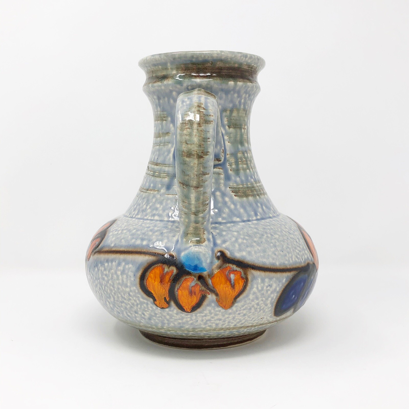 Uebelacker Keramik Vase 1808 / 20 8″ Fat Lava Vintage West German Art Pottery