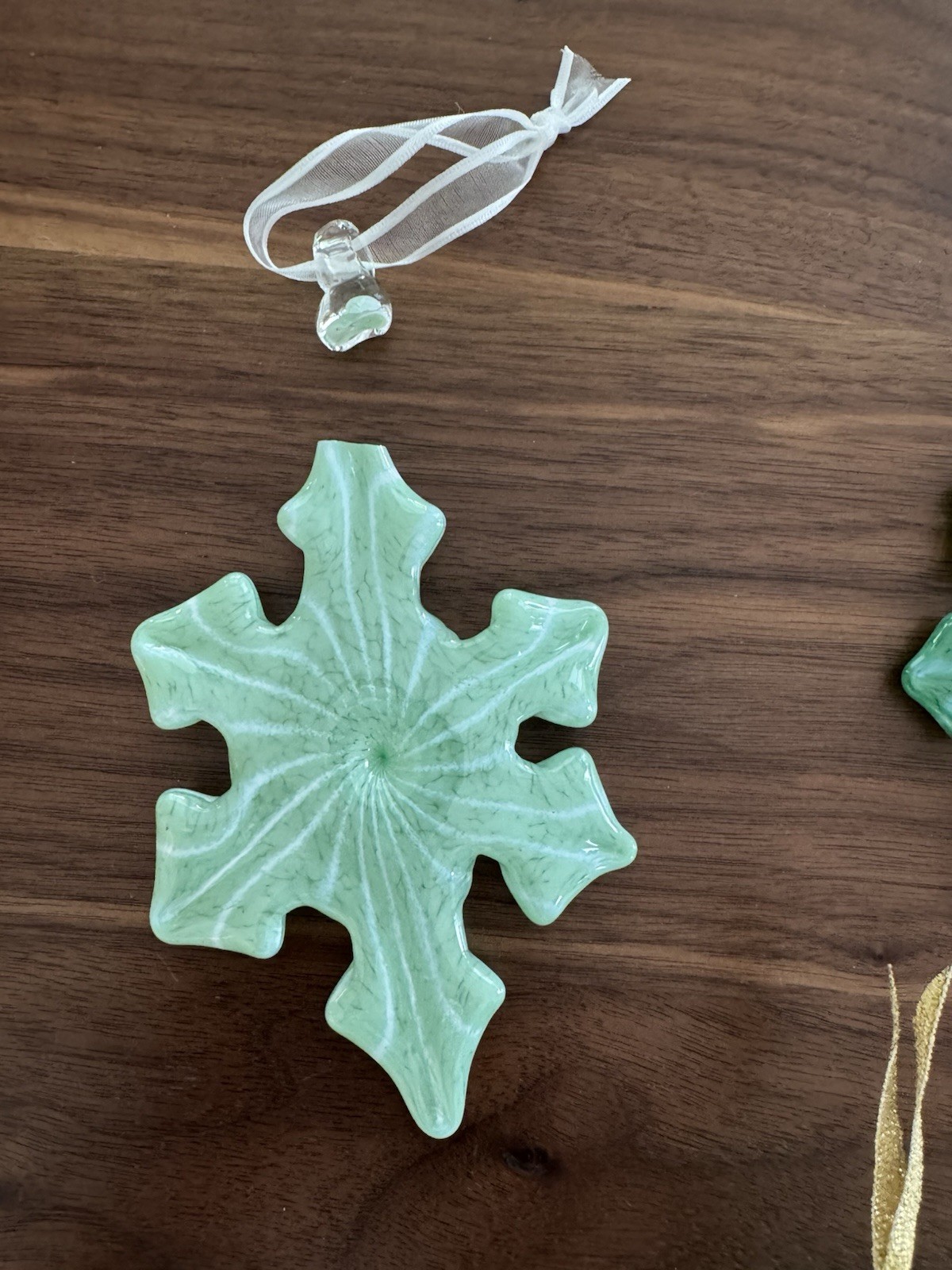 4 ~ Epiphany Studios April Wagner Hand Blown Art Glass Ornaments And 3 Boxes