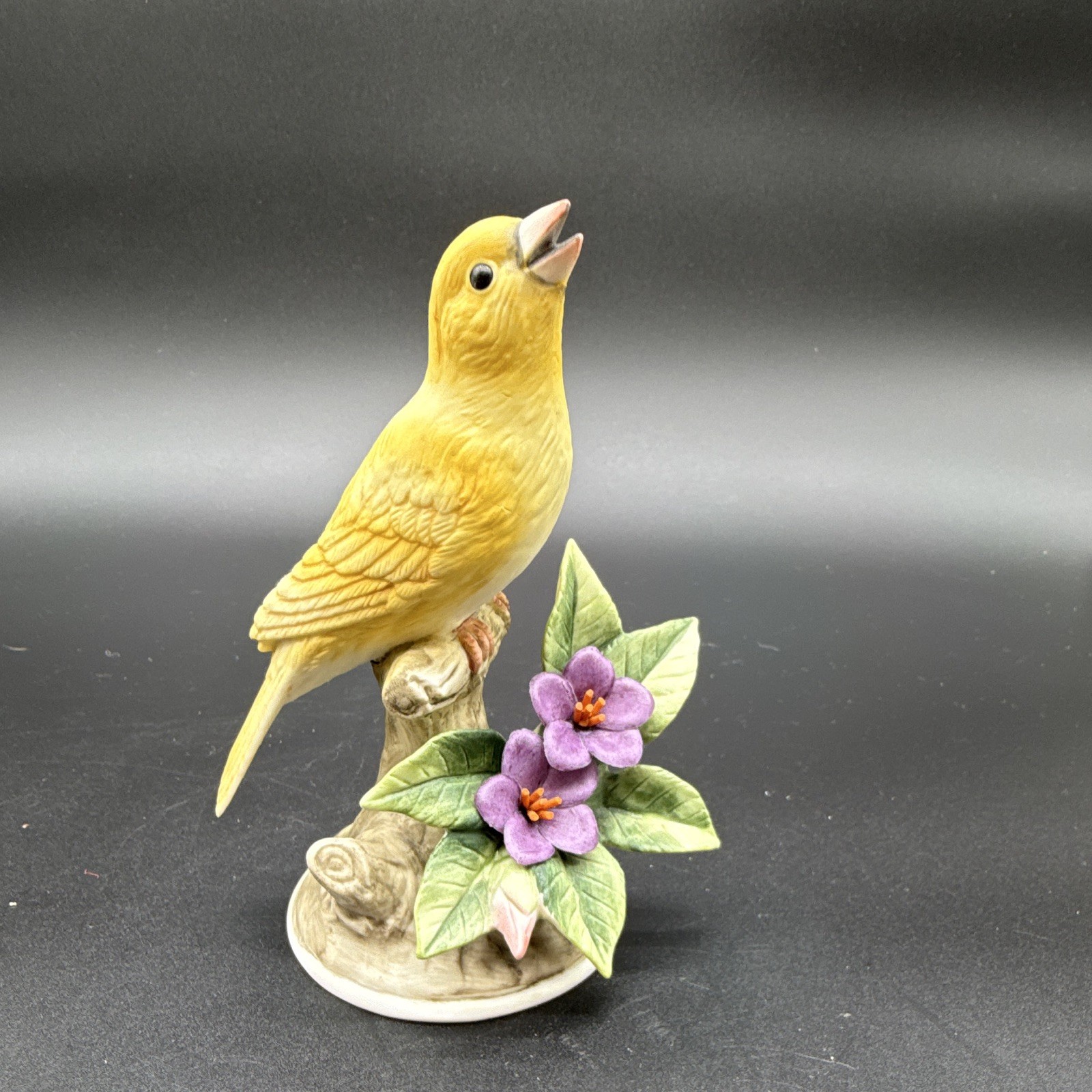 Andrea by Sadek canary ceramic figurine, hand painted, Japan, 8627, 6 in