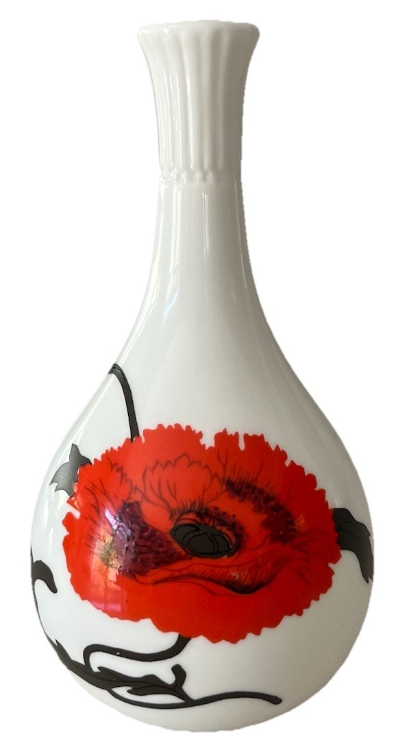 RARE Wedgwood – Cornpoppy Bud Vase 13.5 cm Susie Cooper Designs Vintage UK Made