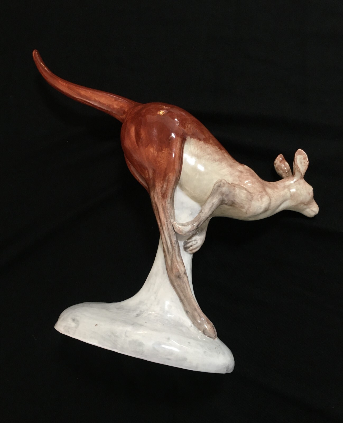 LARGE CERAMIC POTTERY KANGAROO, STUDIO AUSTRALIA, SIGNED CYM, for BAZ LUHRMANN