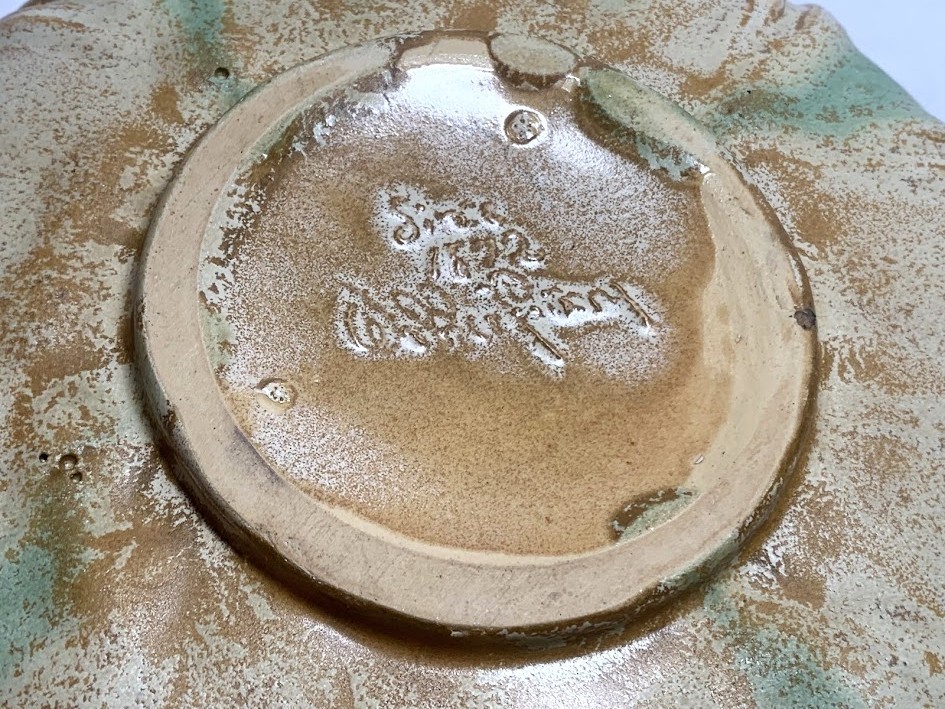 WELLER POTTERY, PATRICIA BOWL, WONDERFUL GLAZE, DUCK HEADS EXCELLENT CONDITION~~
