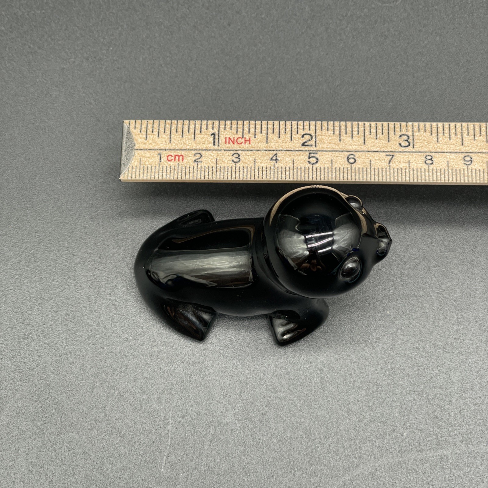 Vintage Oneida Black Seal Figurine Over 24% Lead Crystal Excellent Orig. Sticker