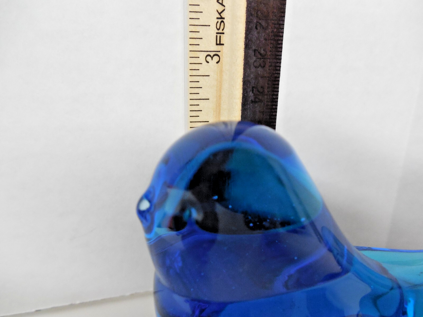 Terra Studios Bluebird of Happiness Glass Figurine Signed Artist Leo Ward 2010