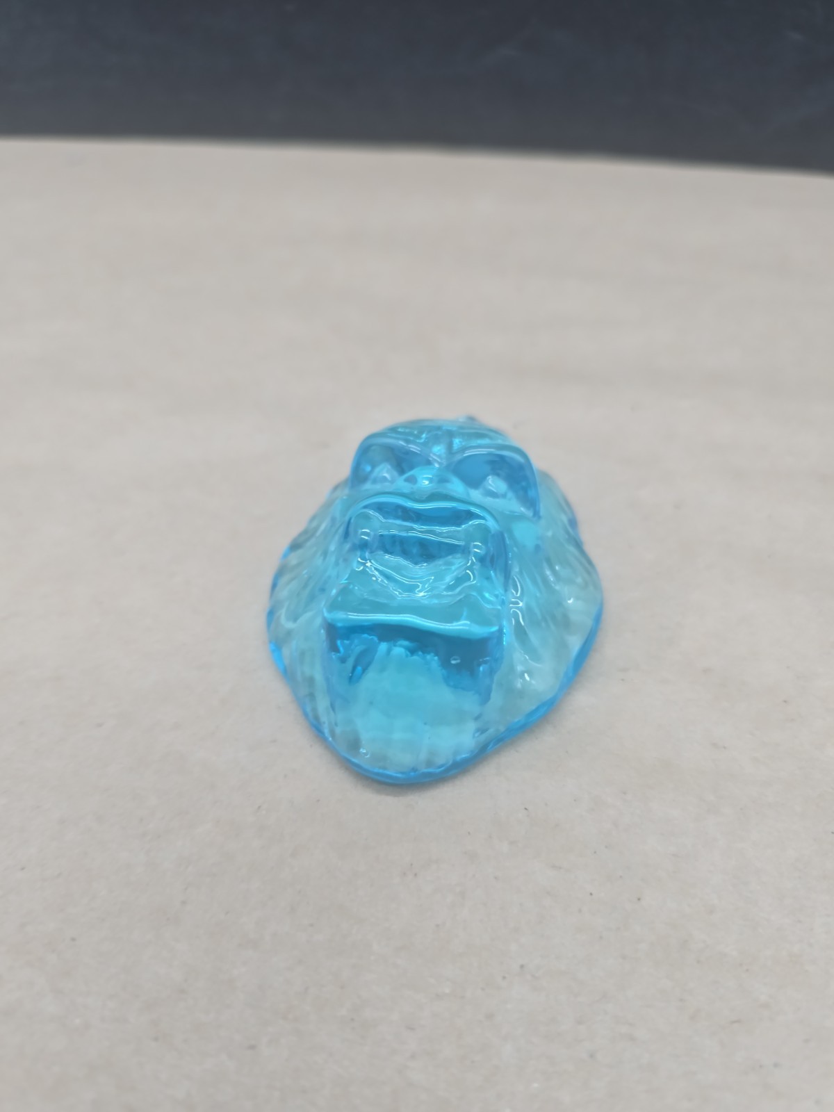 Blue Glass Sasquatch big-foot paperweight yeti monster
