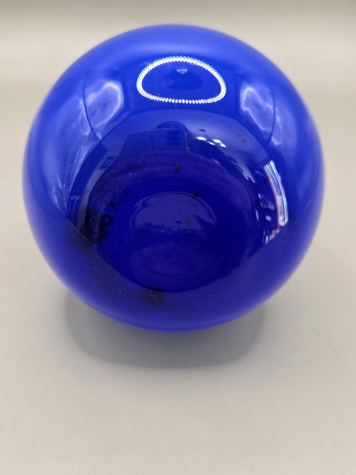 Gunnar Ander Lindshammar Sweden Blue Glass Vase white interior MidCentury Modern