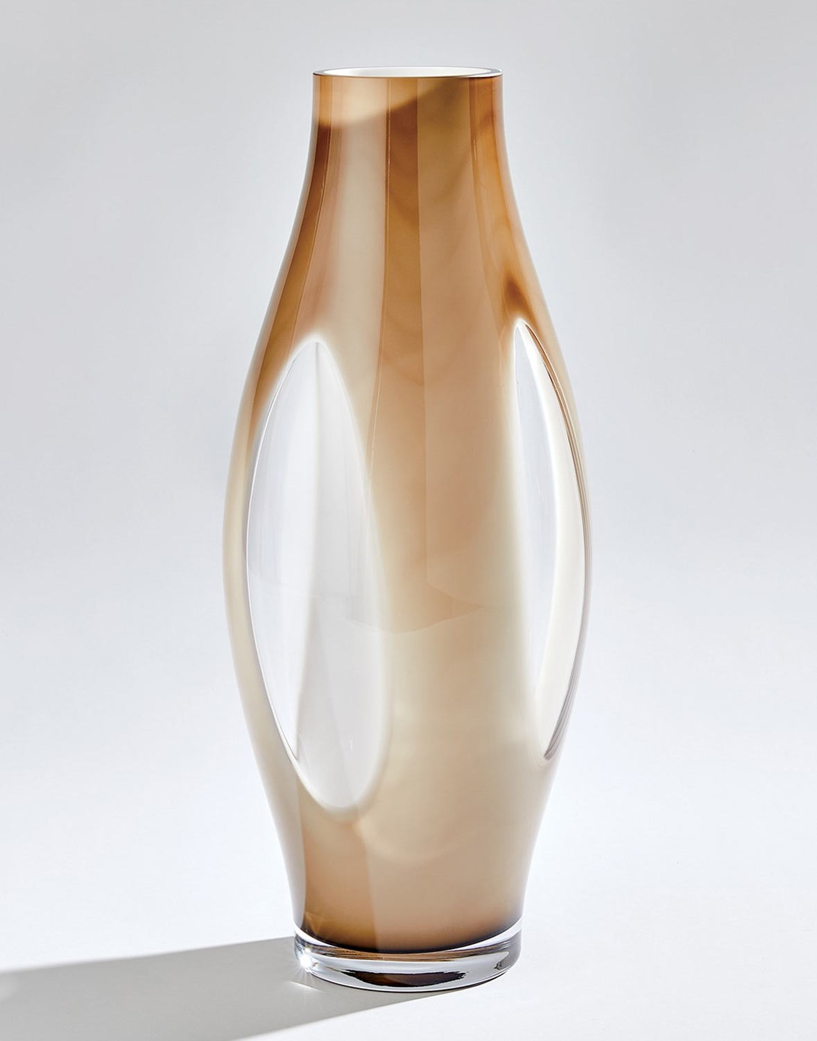 Global Views Fly Through Glass Vase Topaz Medium – NEW $399