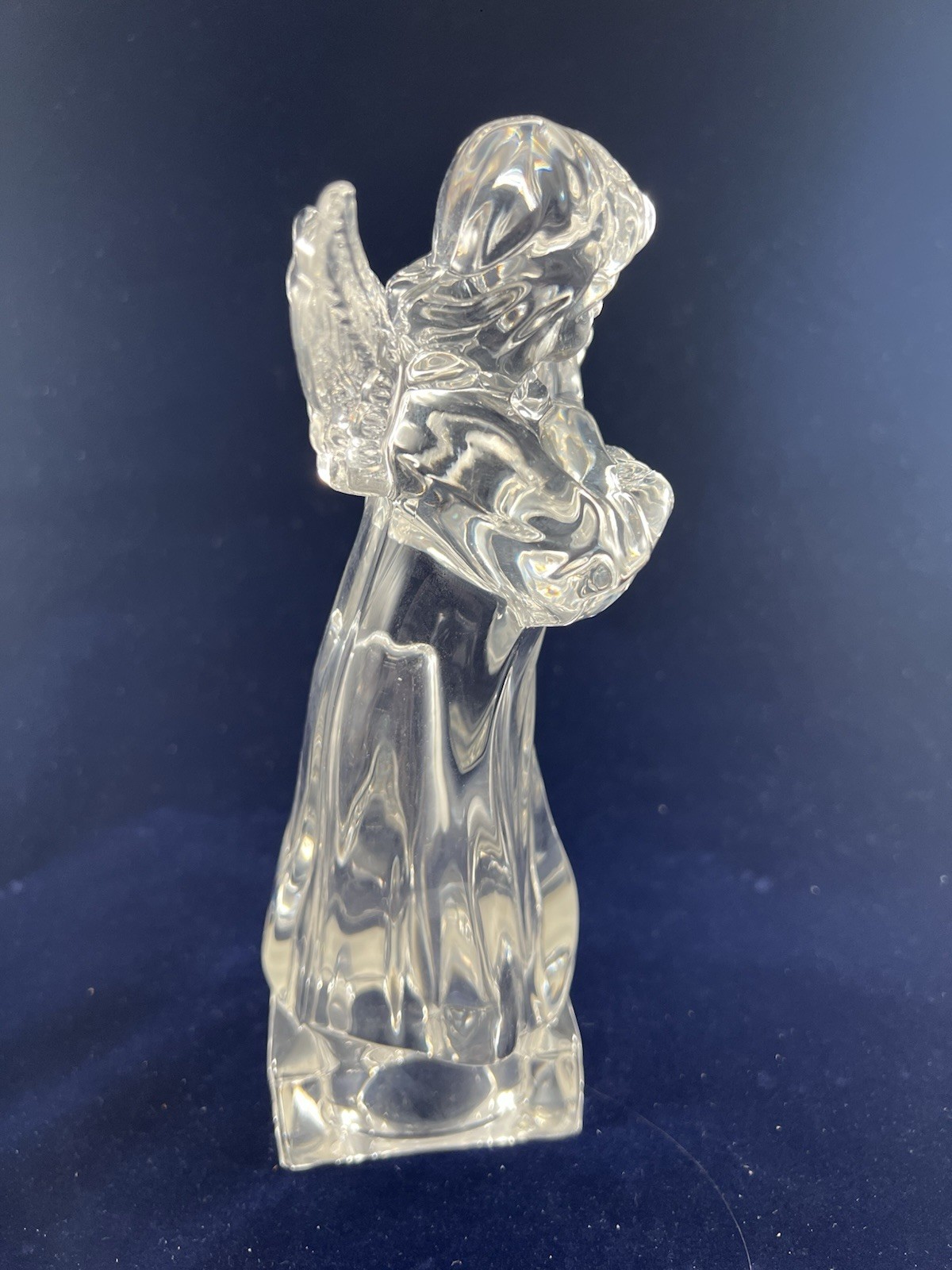 Mikasa Herald Collection Angelic Mandolin Figurine Full Lead Crystal Germany