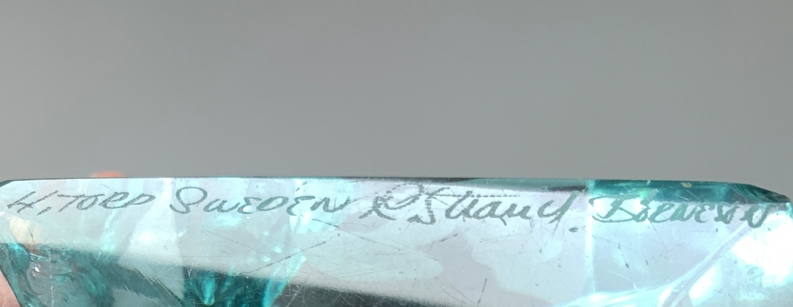 Hovmantorp Sweden “Iceberg” sculpture signed by Rune Strand and Lars Börnesson!