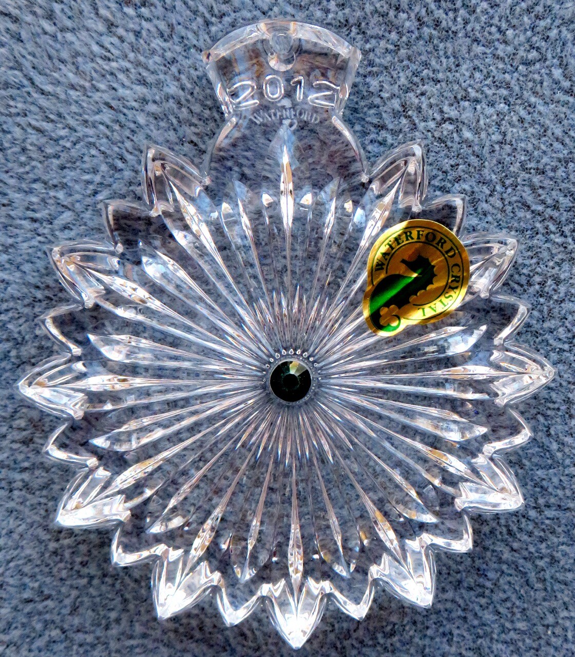 WATERFORD Crystal Carina 2012 Snowflake Wishes “Courage” Christmas Ornament NIB