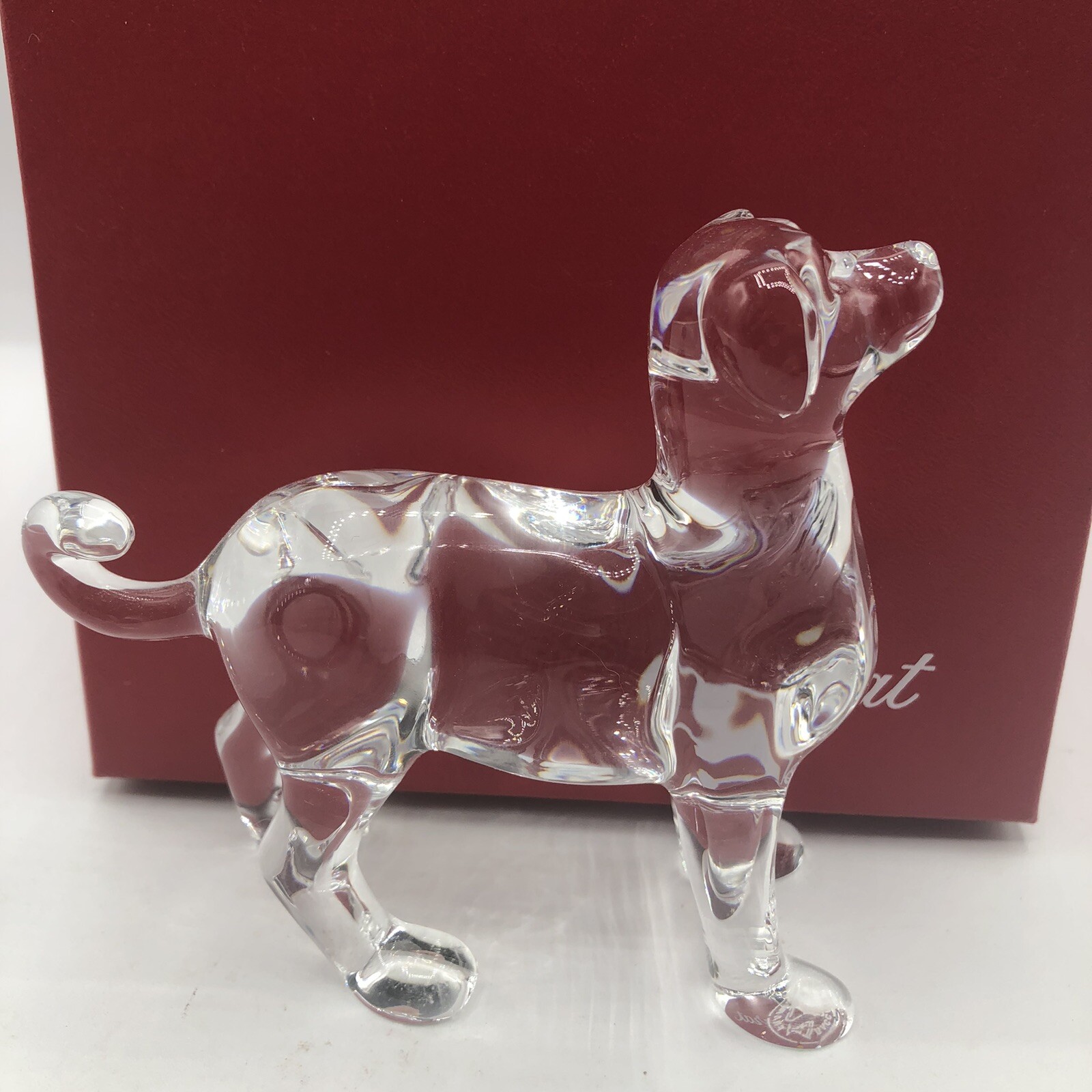 NEW Flawless BACCARAT France ZODIAC Crystal Dog Puppy Akita In Box