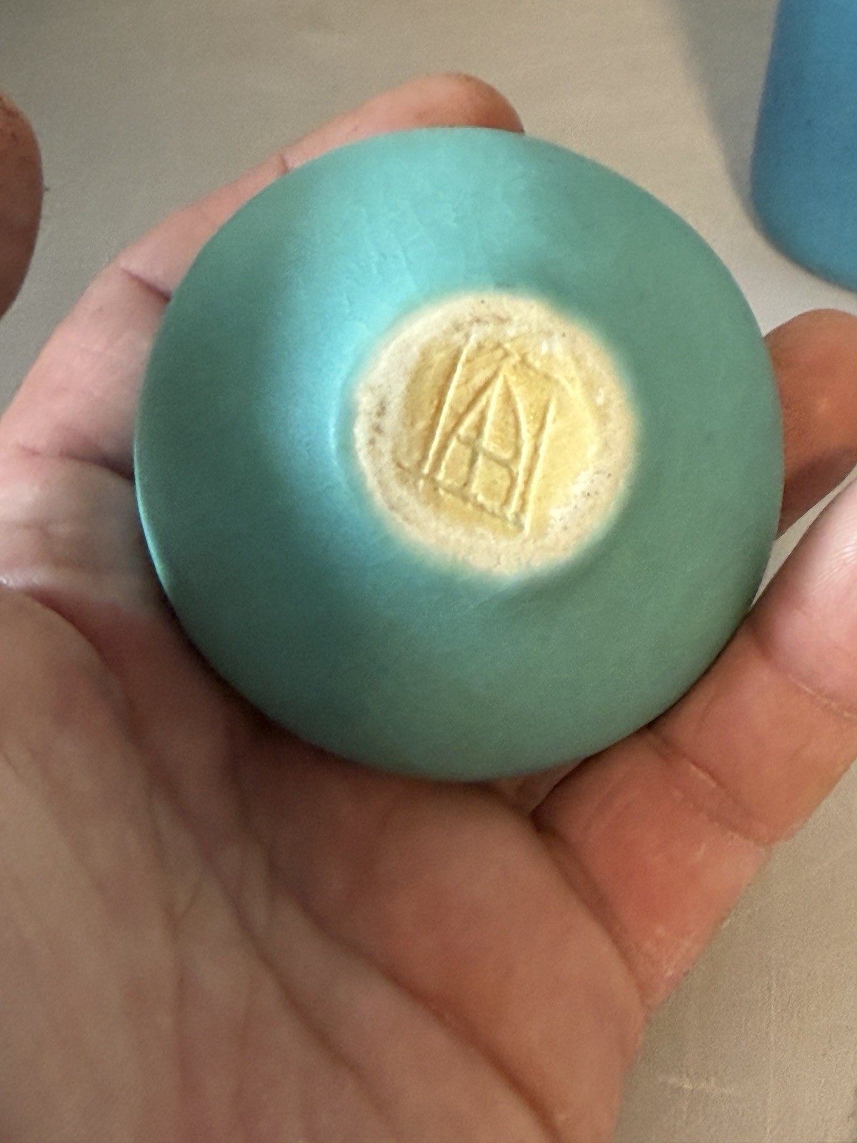 Vintage Van Briggle Turquoise Vase/bud Vase Signed