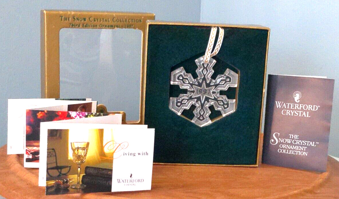 1997 Waterford Christmas Snowflake Ornament from The Snow Crystal Collection