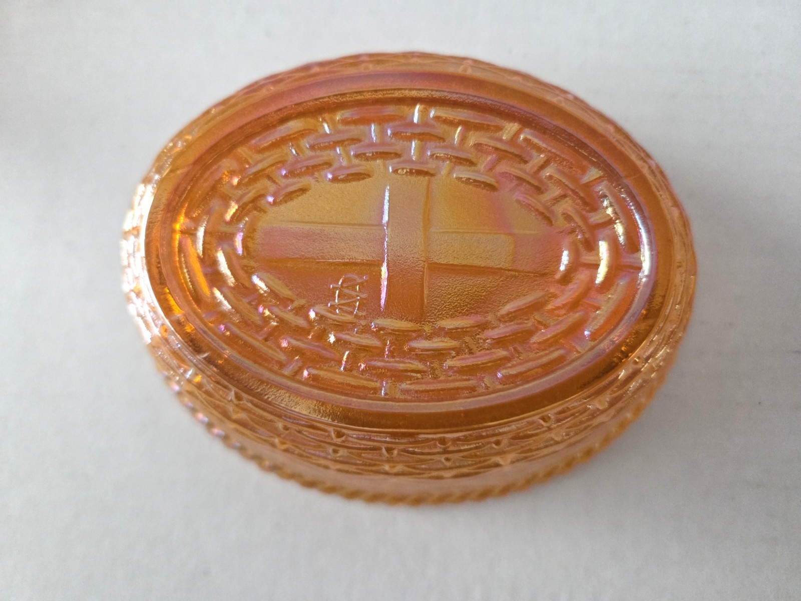 Westmoreland Hen Rooster On Nest Amber Depression Glass 5.5” Excellent Condition