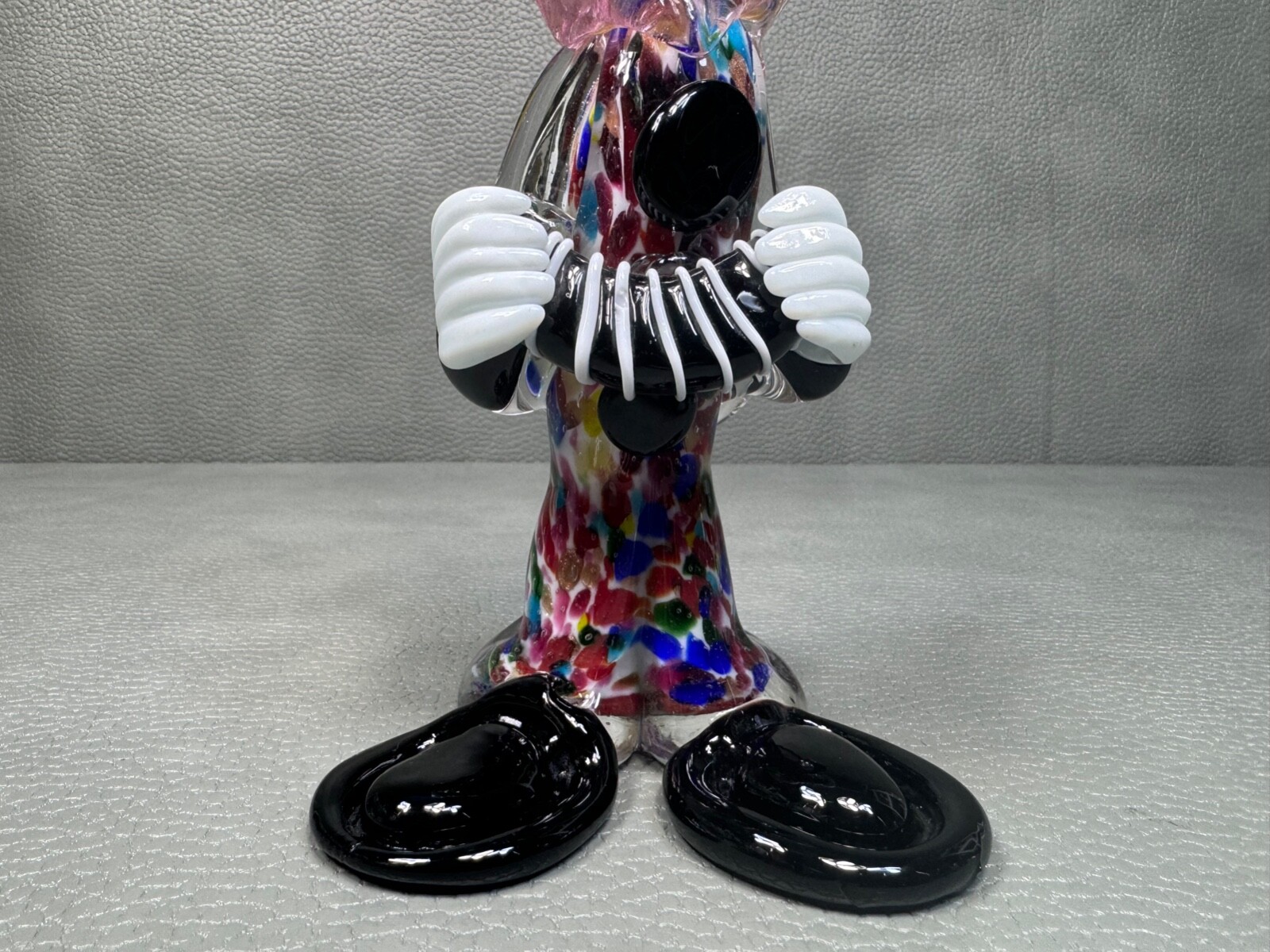 MCM Italian Mid Century Modern Murano Glass Clown Figurine Statue 8″