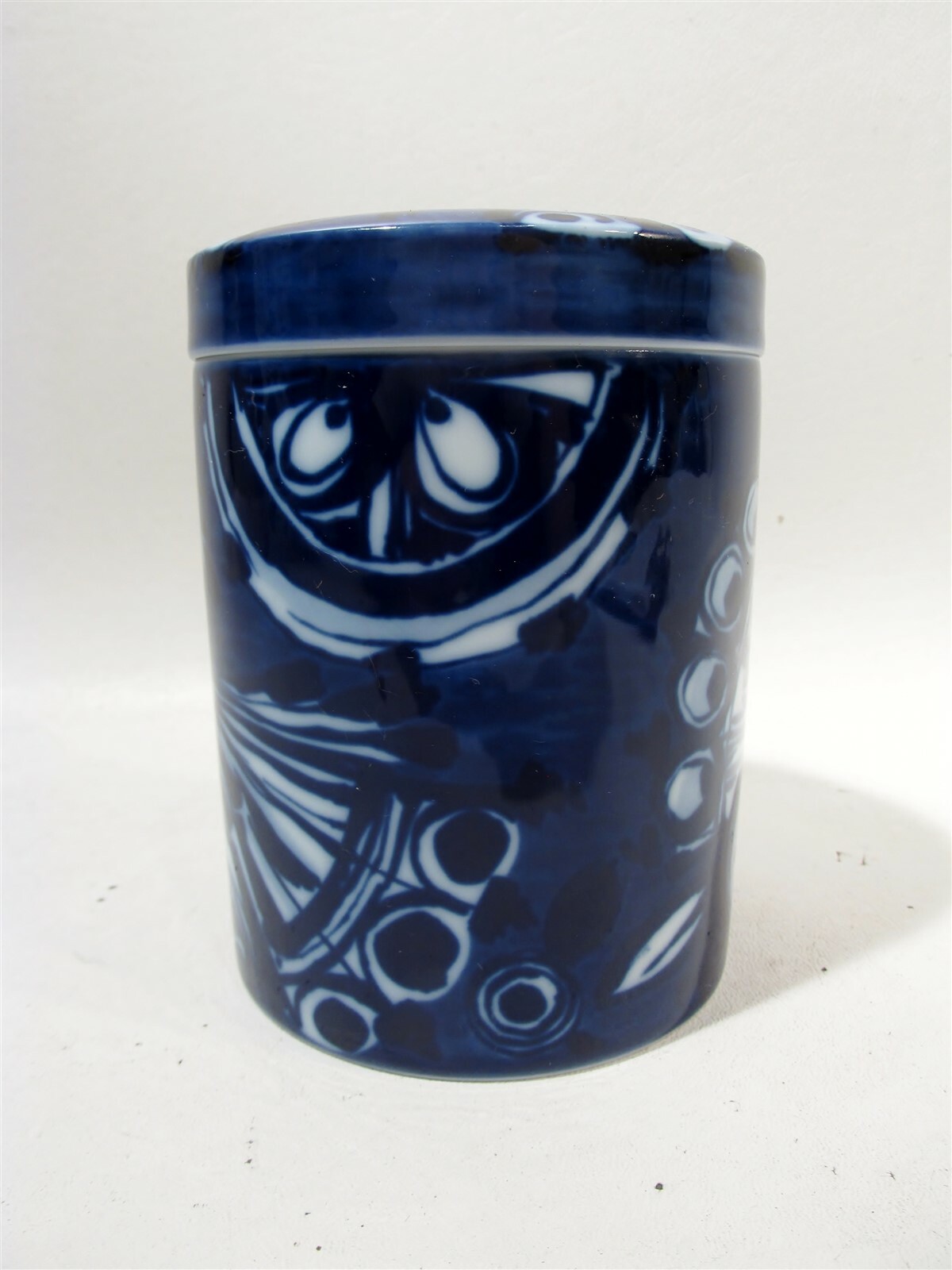 Midcentury Rosenthal Studio Line Bjorn Wiinblad Cobalt Jars Birds