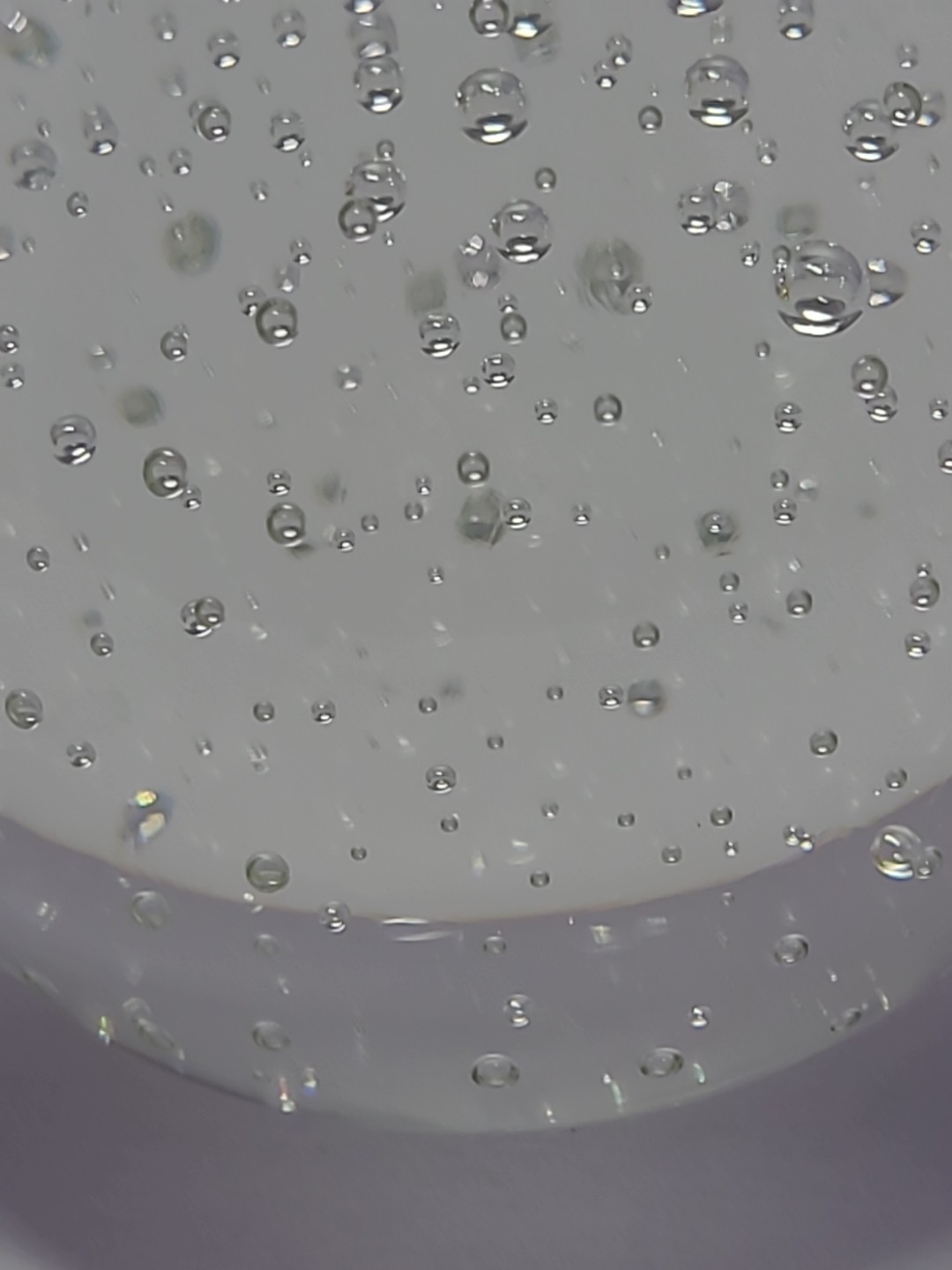 Clear 3.25 Inch Glass Bubble Art Decorative Paperweight Round Ball