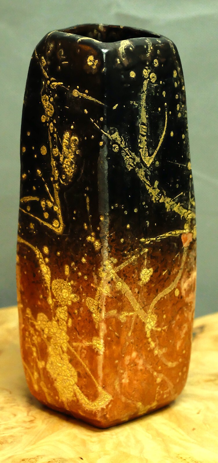 Marcello Fantoni Vase Very Good Condition 9.5X3X3 inches Mid Century