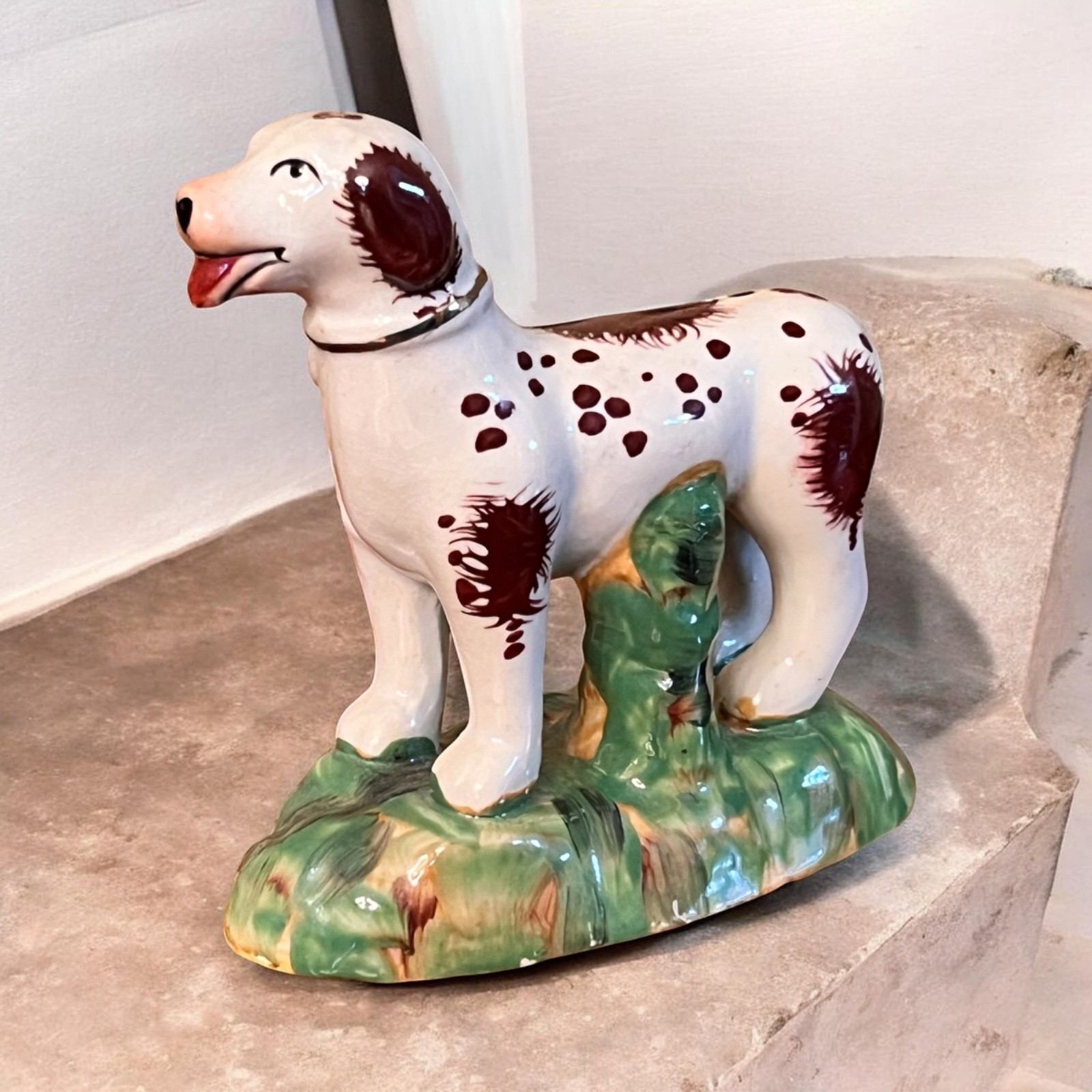 Staffordshire Antique Late 1800’s English Dog Figure