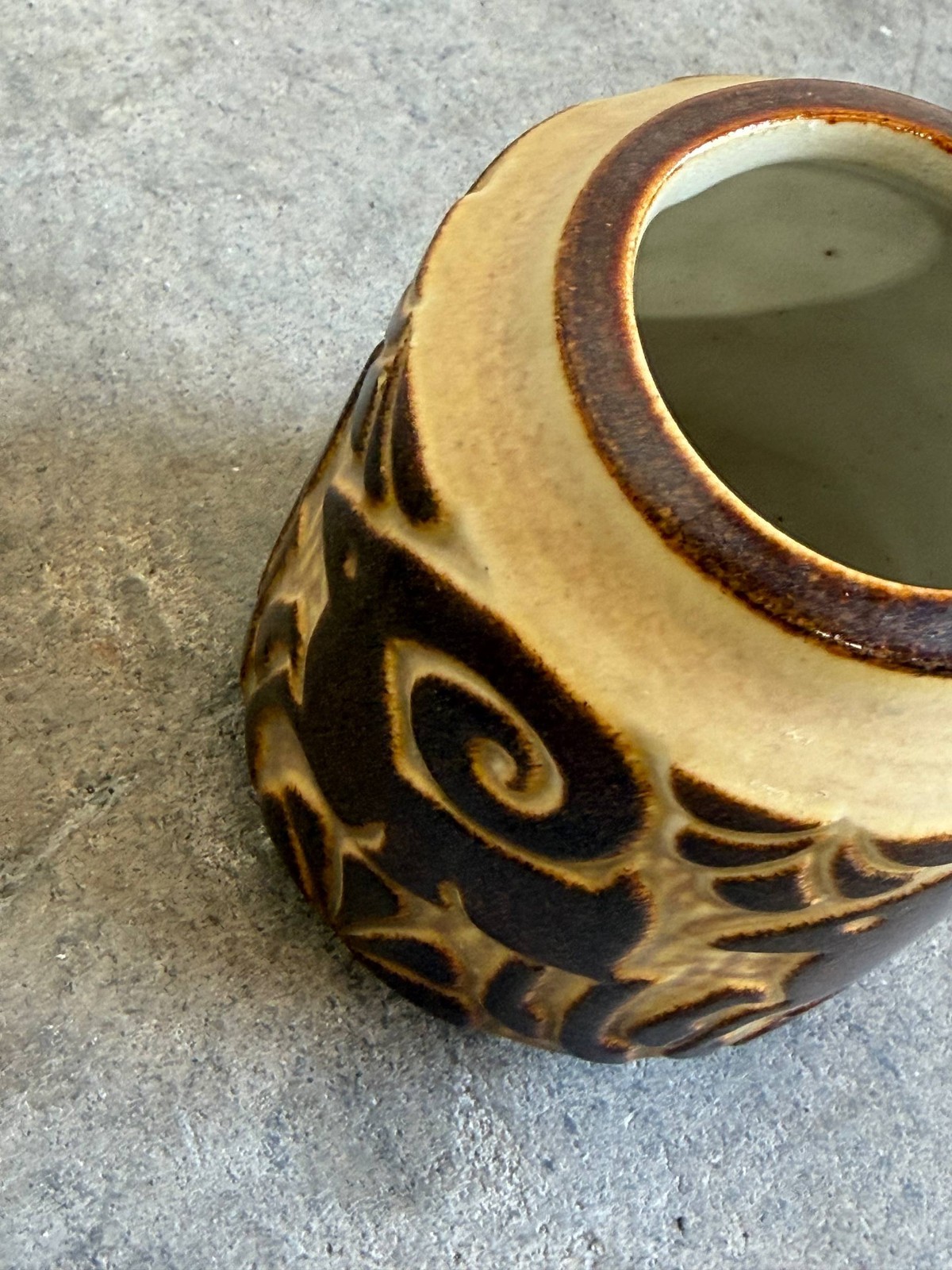 Michael Andersen & Søn Danish Goats Ceramic Vase 1960s Mid-Century