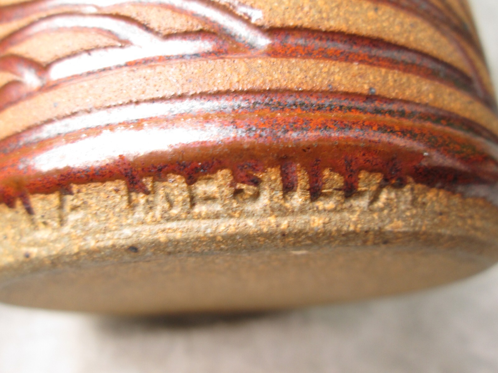 La Mesilla Pottery Stoneware Vase Mid Century Modern 6-1/8 inch Tall
