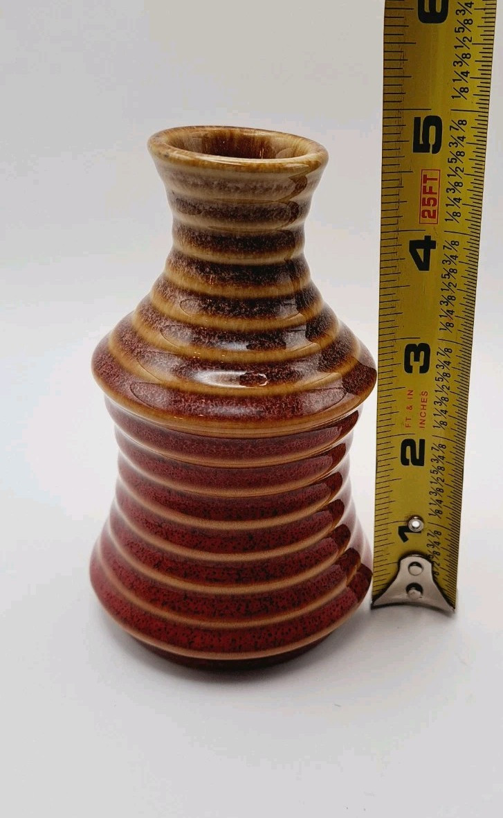 Beehive Vase Vintage Ombre Brown Warm Earth Tones