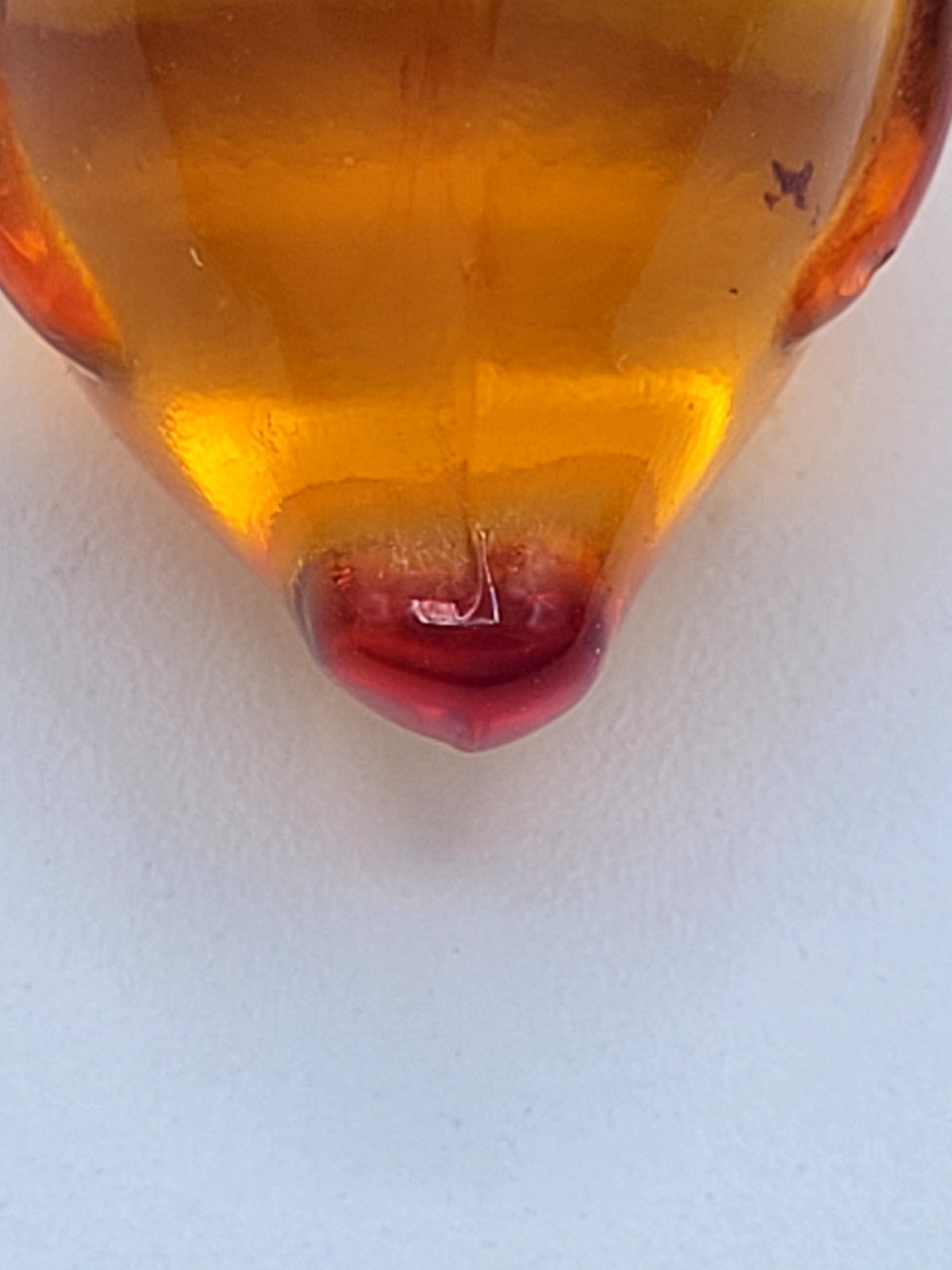 New Martinsville Viking #667 Amberina Glass Chick Rare