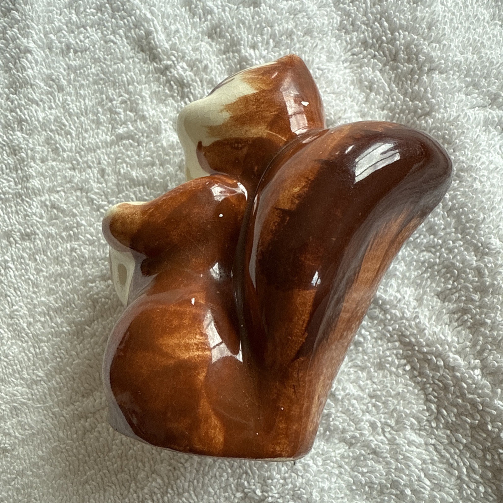 Vintage California Pottery Rio Hondo Squirrel Toothpick Holder approx. 3.5″