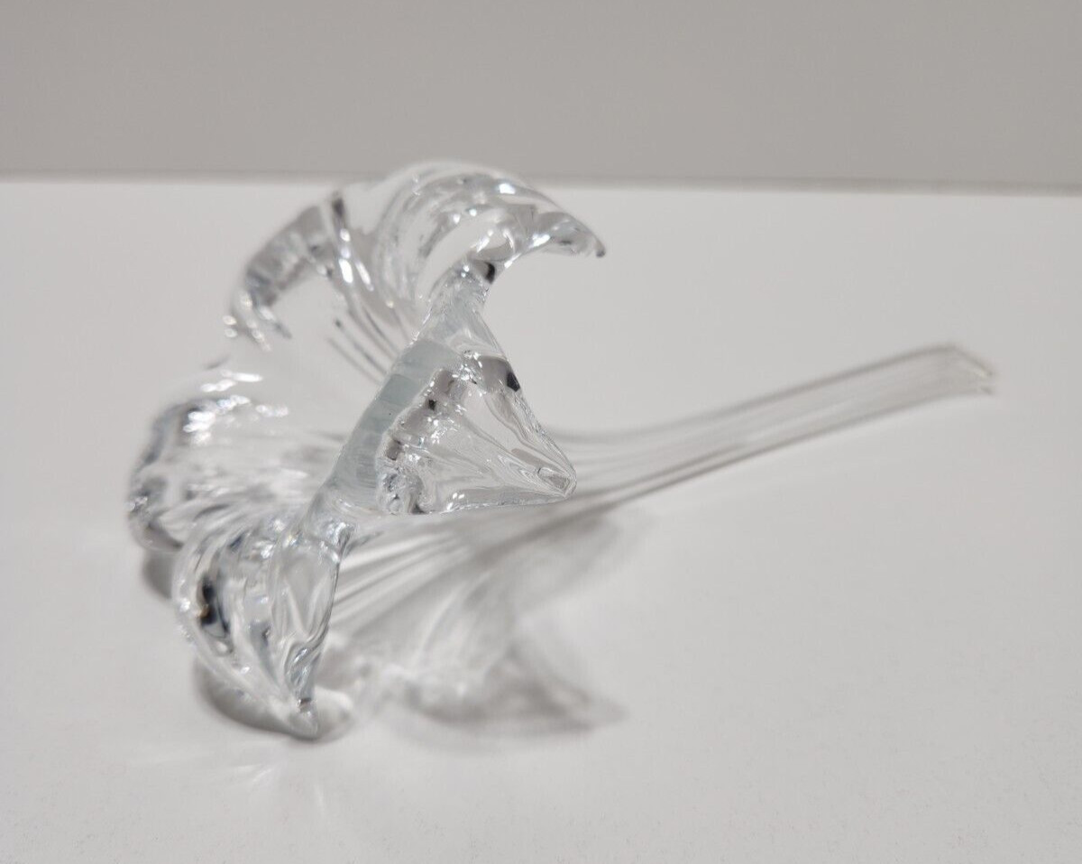 Vintage Langsam Billig Handcrafted Blown Art Glass Lily