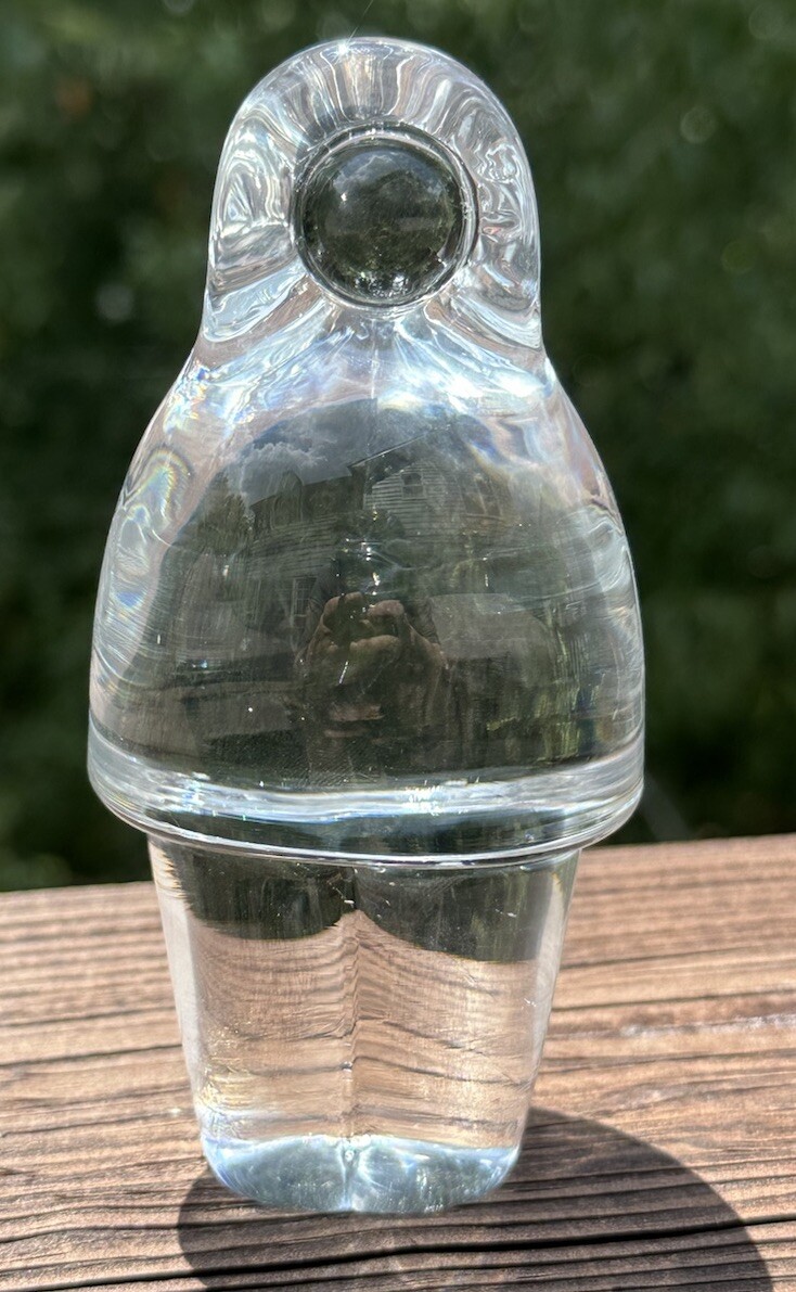 Holmegaard Glass Inuit Eskimo SIGNED Danish Scandinavian