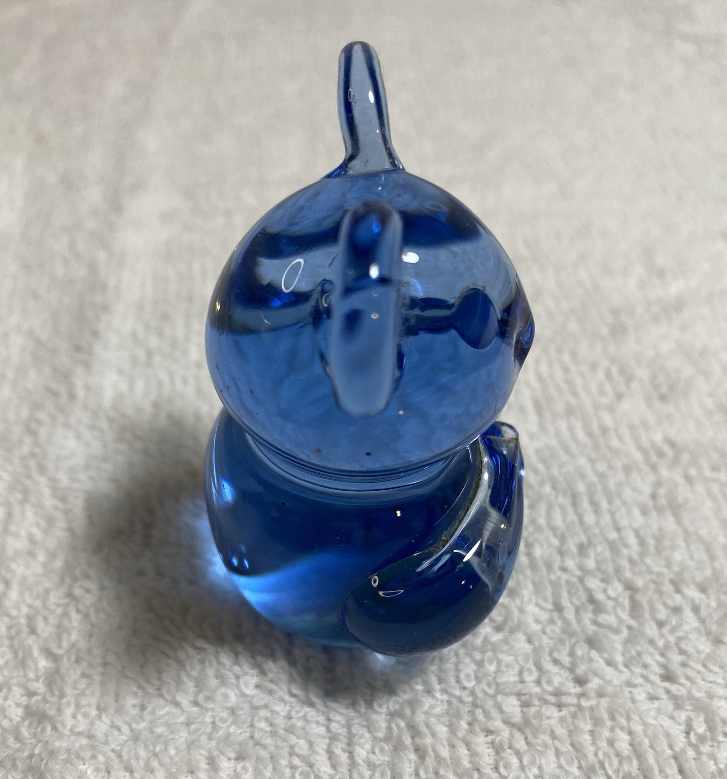 United States Commemorative Fine Art Gallery Koala Bear Figurine Blue Glass