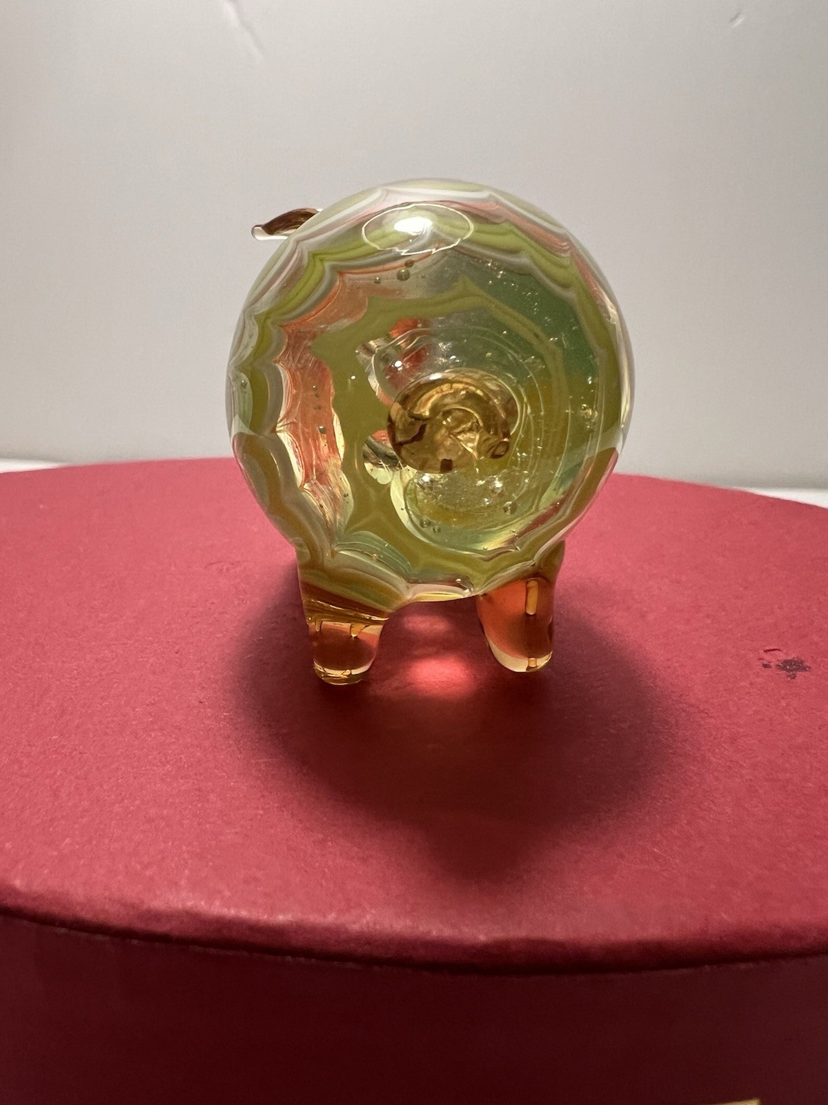 Pig Art Glass Fitz And Floyd Menagerie 43/102 Vintage On The Farm Figurine NIB