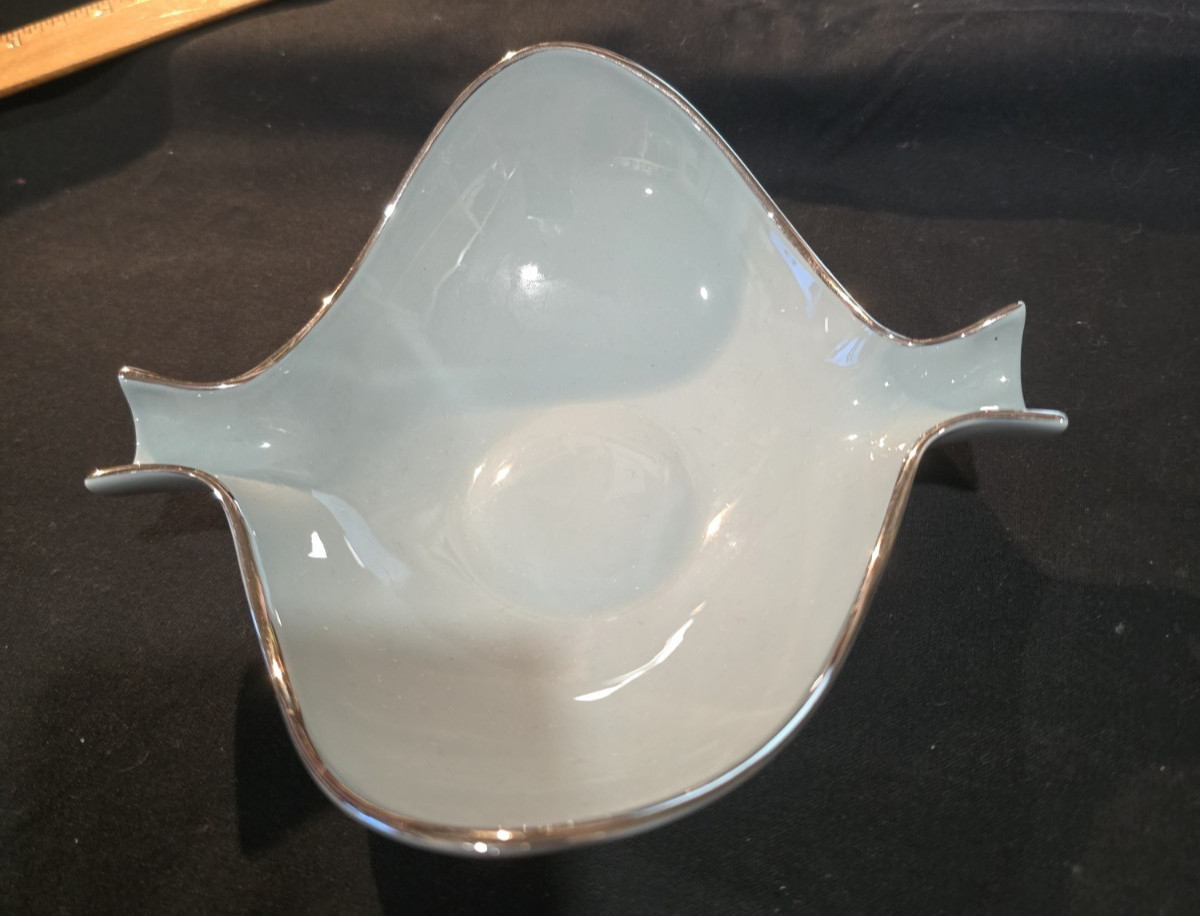 Lenox Teal Green with Silver – Porcelain Flight Collection Ashtray Vintage Rare