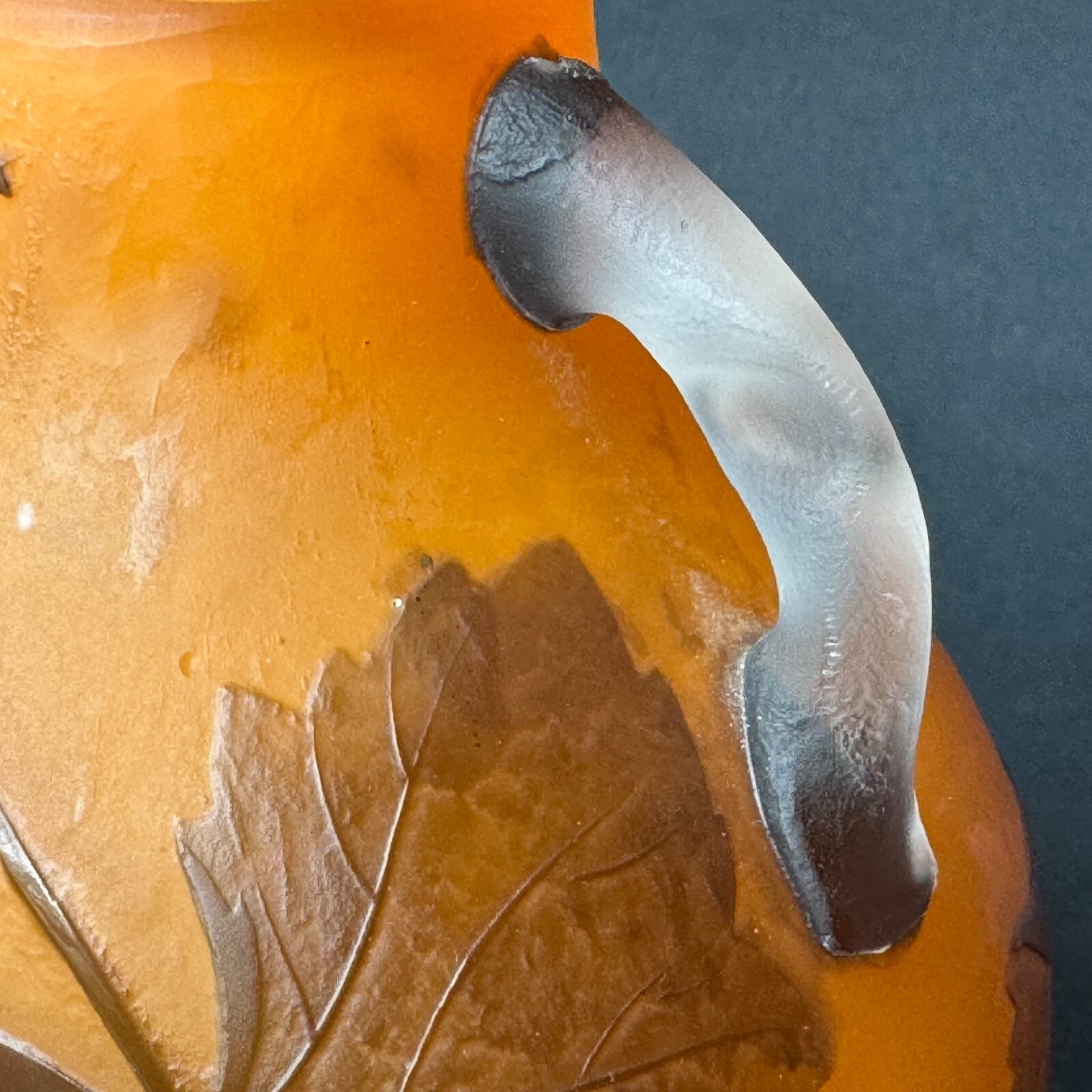 Andre Delatte, acid etched sferical vase