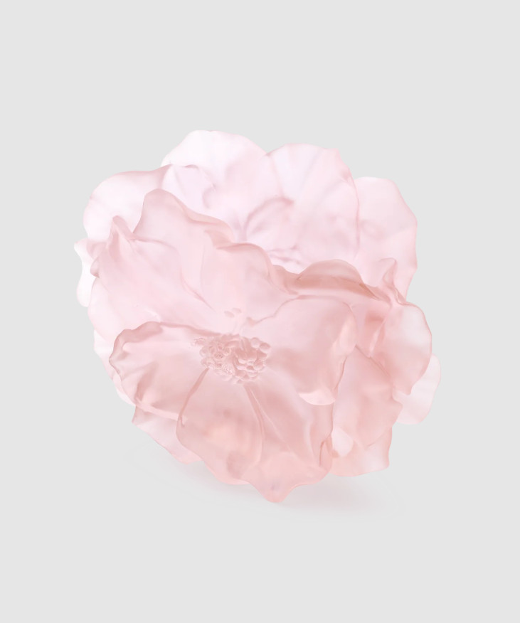 Daum Camelia Large Vase Pink Crystal Pâte de Verre 05730-1