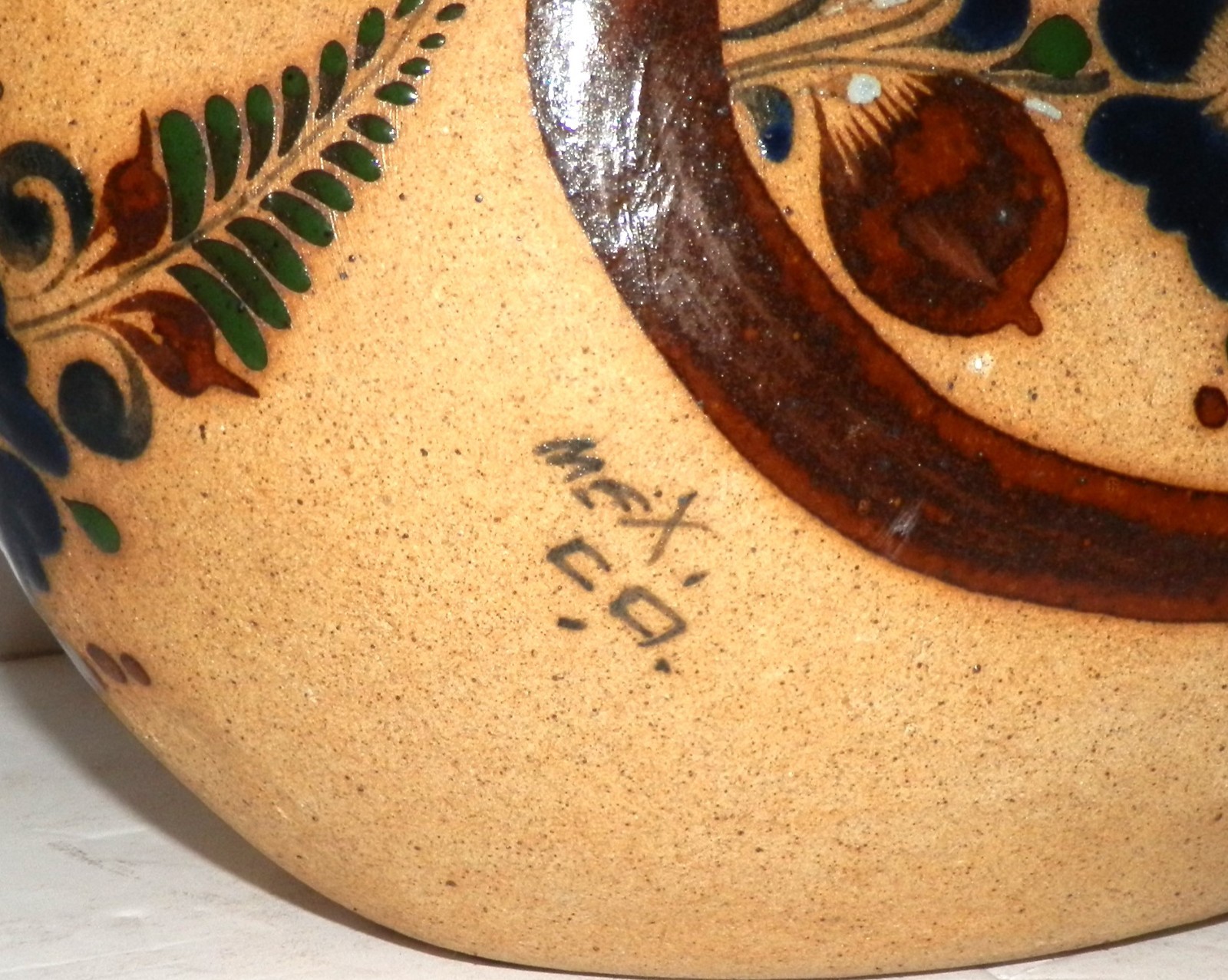 Vintage Duck Bird Planter Large Folk Art Mexican Pottery Tonala Hand Painted 11″
