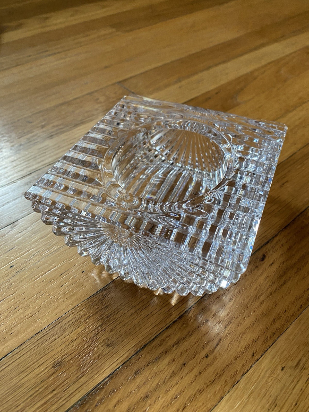 Vintage MCM Crystal Vide Poche Trinket Dish