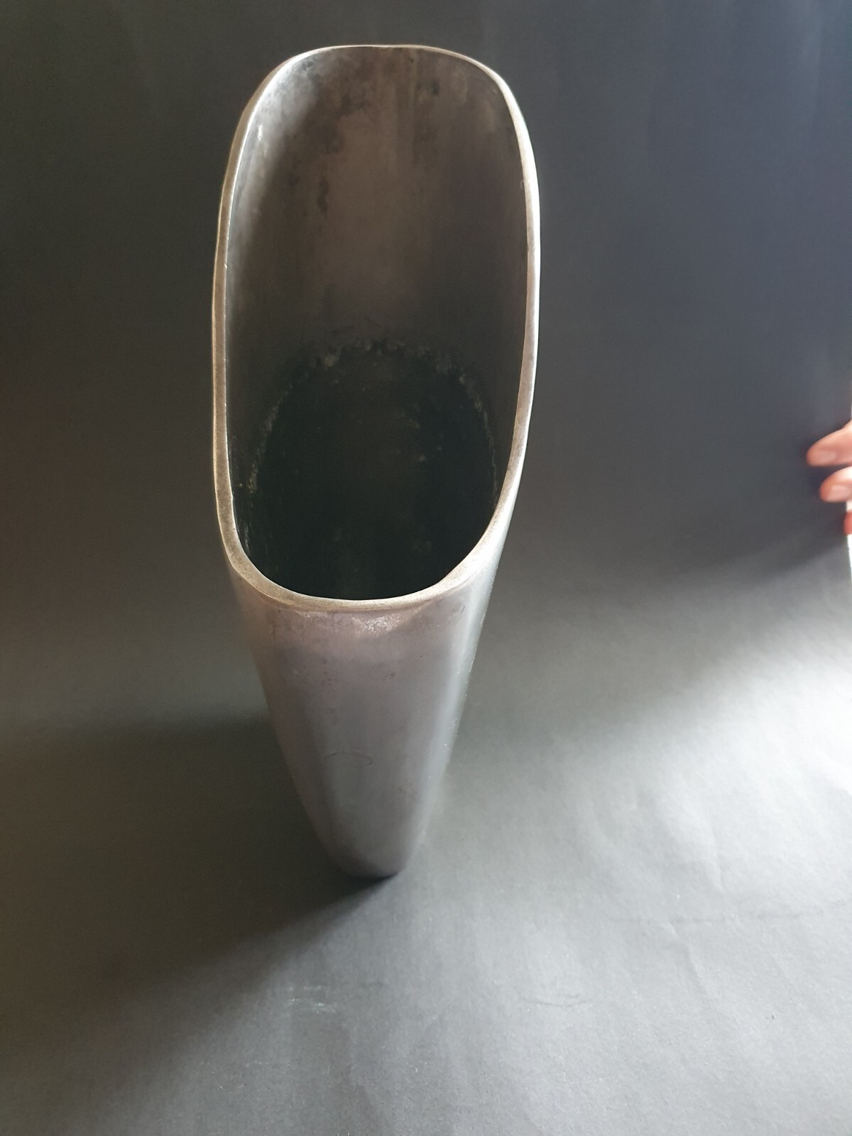 Vintage Aluminium Vase 1980s cast Picquot ware style great decor Australiana