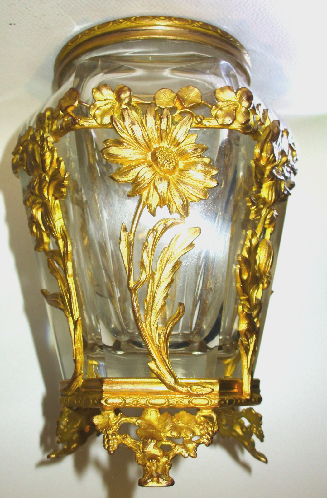 Rare Grand Tour Paris Fabulous Baccarat Quality Heavy Cut Aesthetic Ormolu Mount
