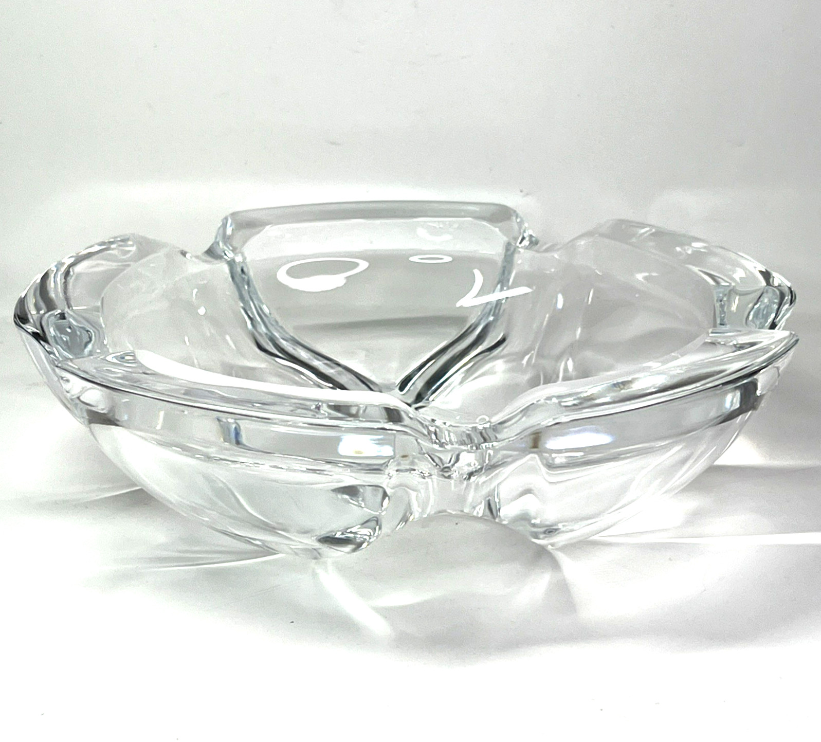 Cristal d’Arques Cigar Ashtray 6.75″ Lead Crystal Made in France – Excellent