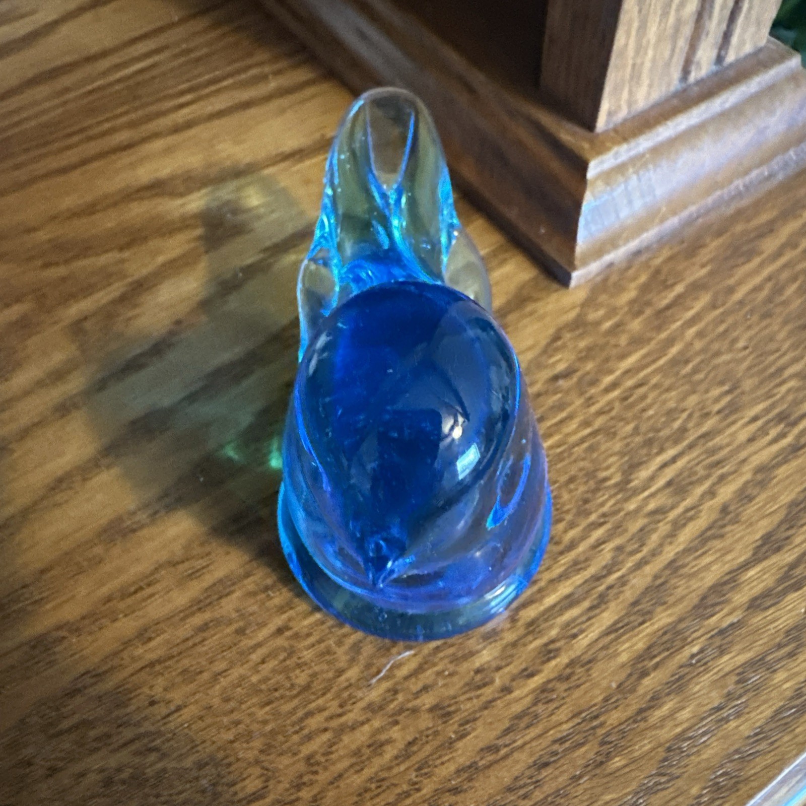 Leo Ward Glass 1988 Bluebird of Happiness Paperweight Signed