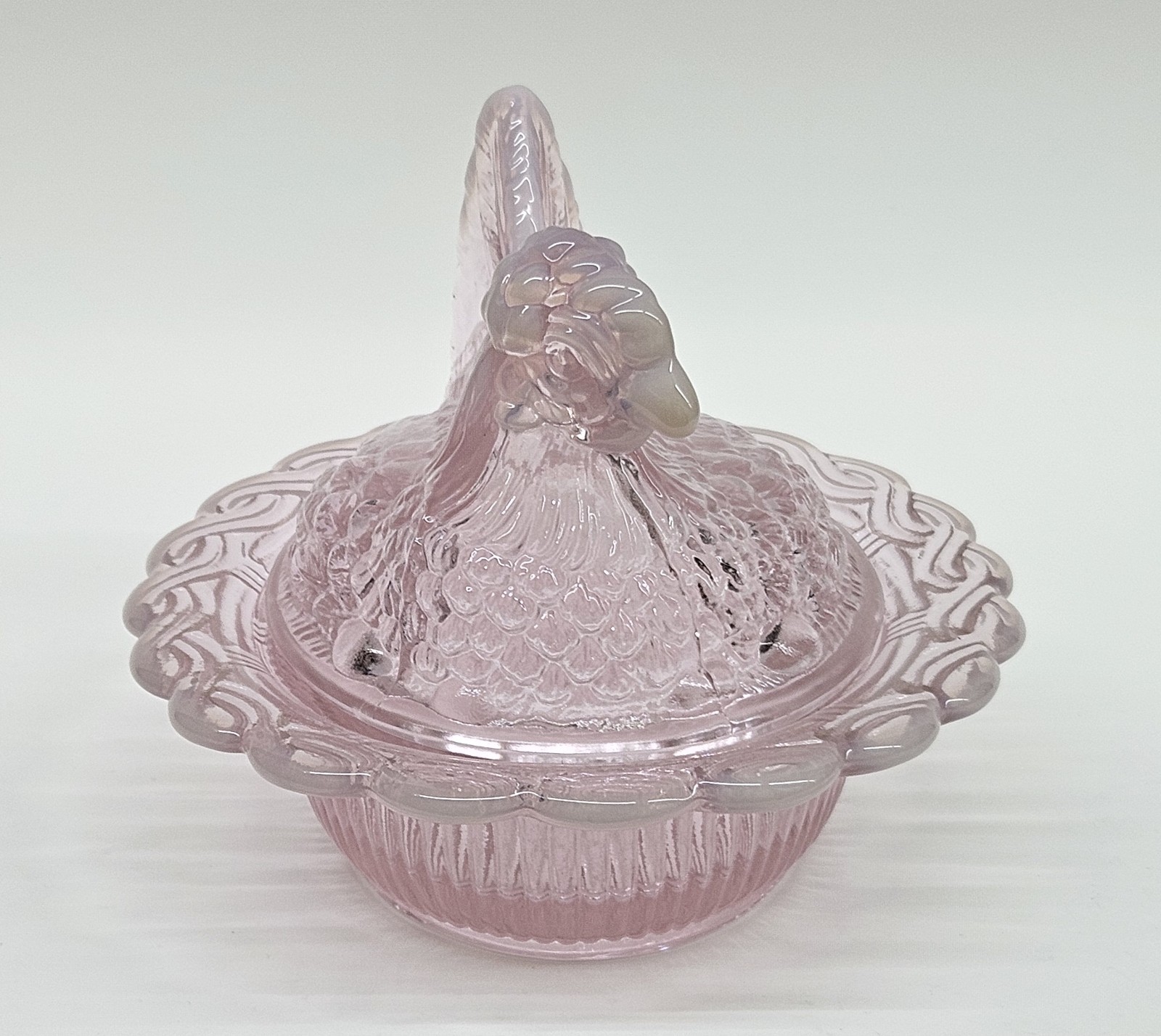 Mosser Rose Pink Opal Hen On Nest Full Size Chicken HON